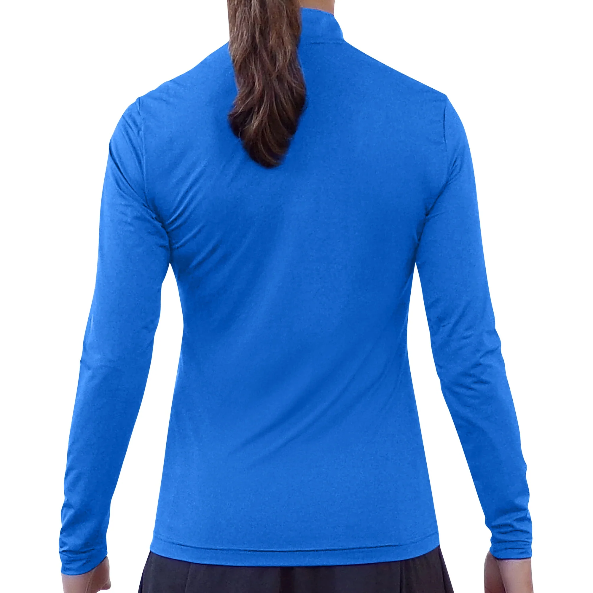 PB 1/4 Zip Long Sleeve Royal Blue - Image 2