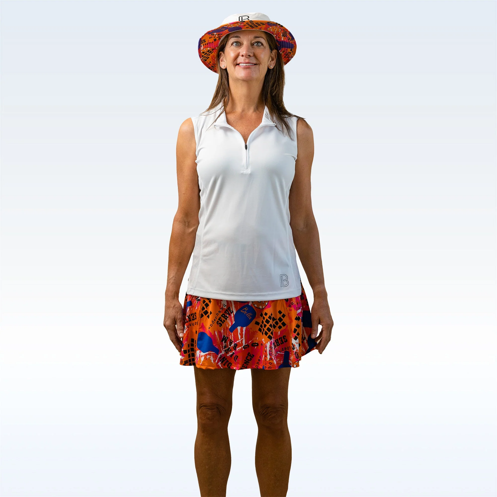 PB 1/4 Zip Sleeveless White - Image 4