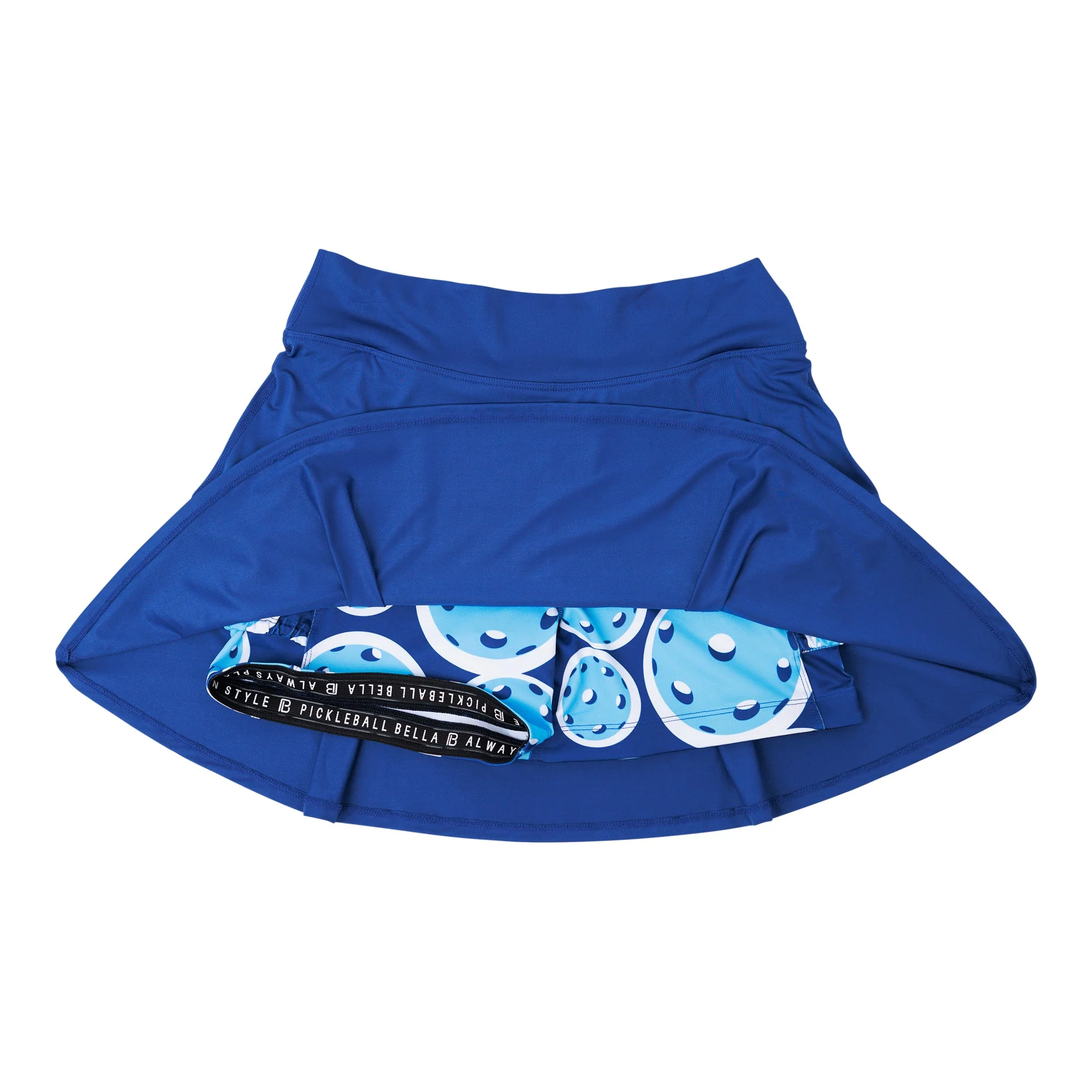 PB Drop Pleat Skort Navy with Double Bounce - Image 6