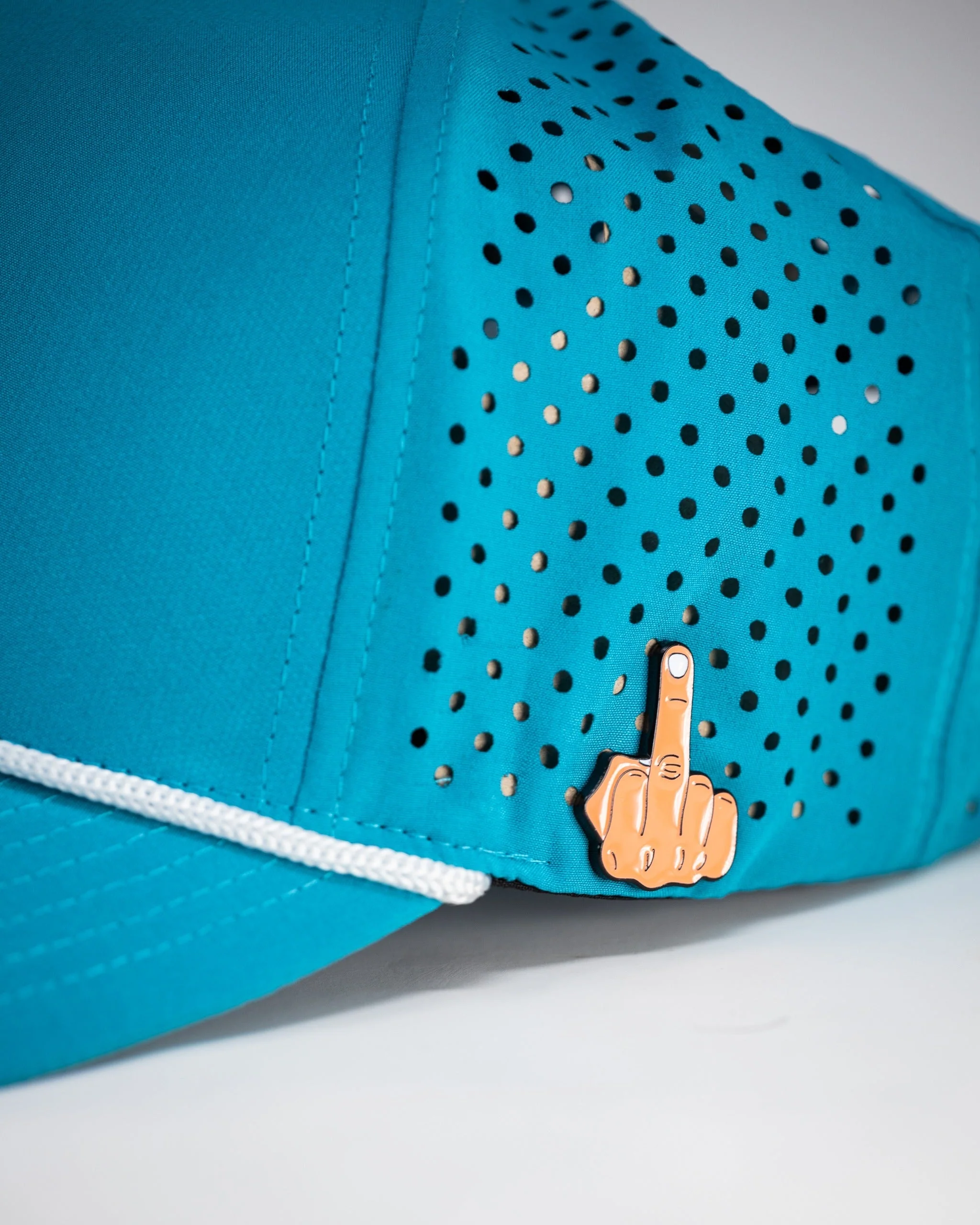 Perforated Rope Hat - Baby Blue - Image 3