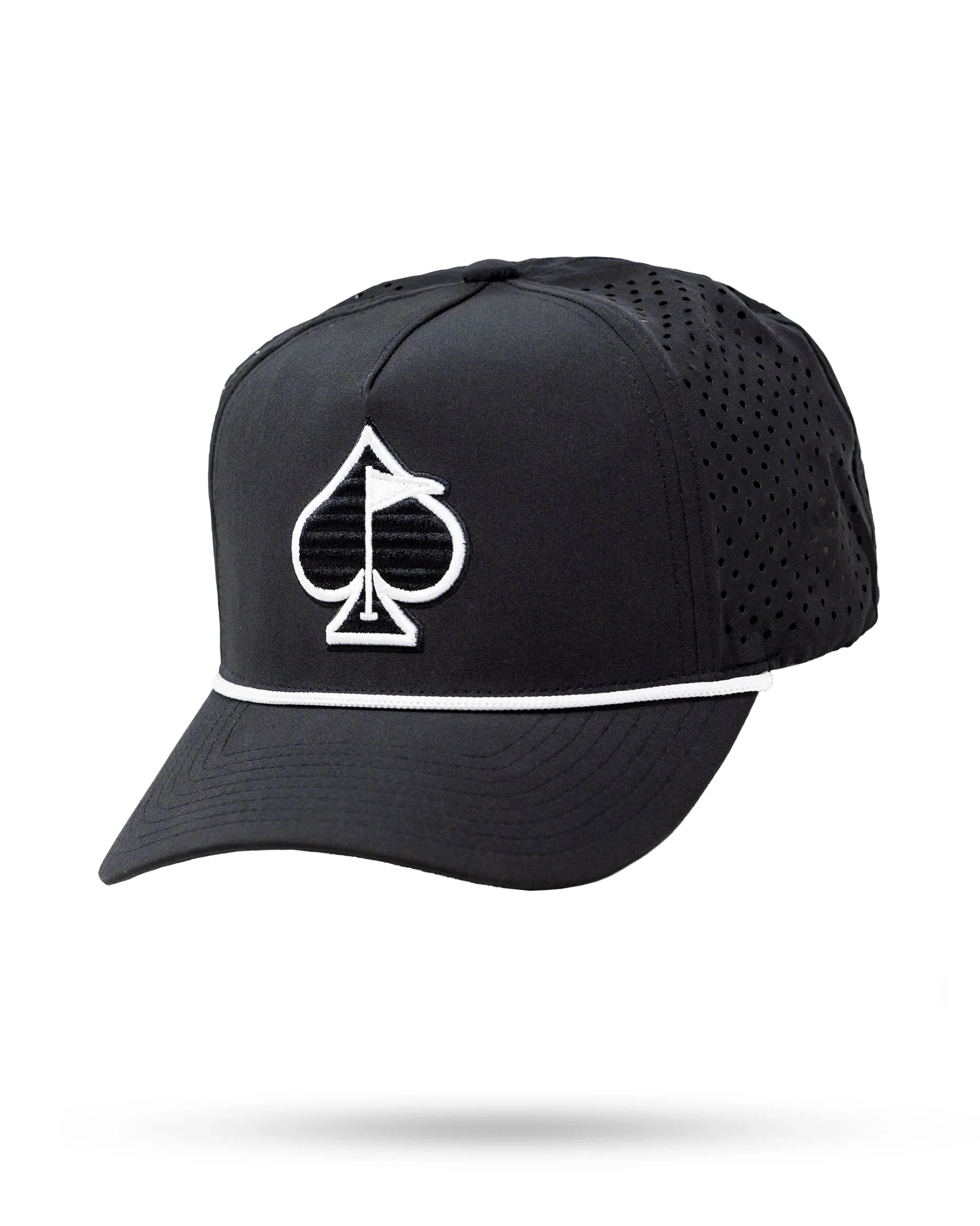 Perforated Rope Hat - Black - Image 7
