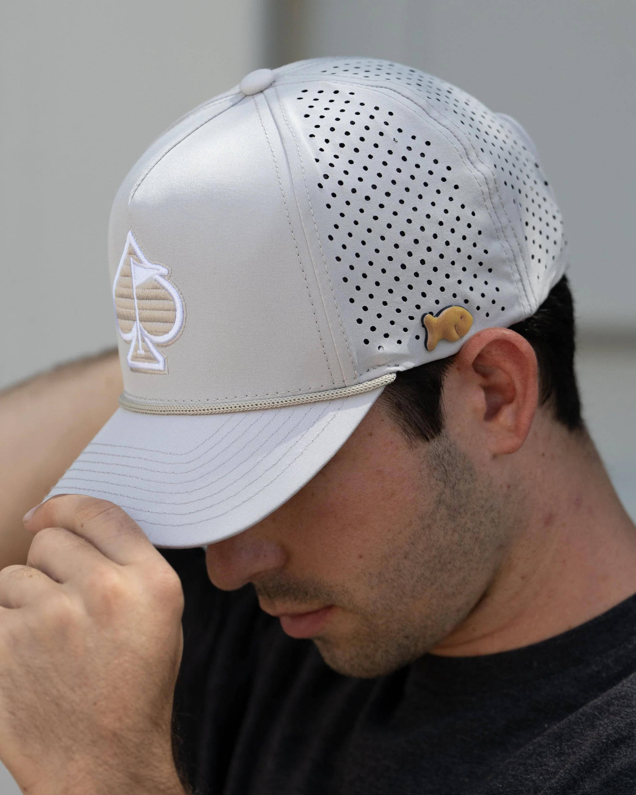 Perforated Rope Hat - Bone - Image 12