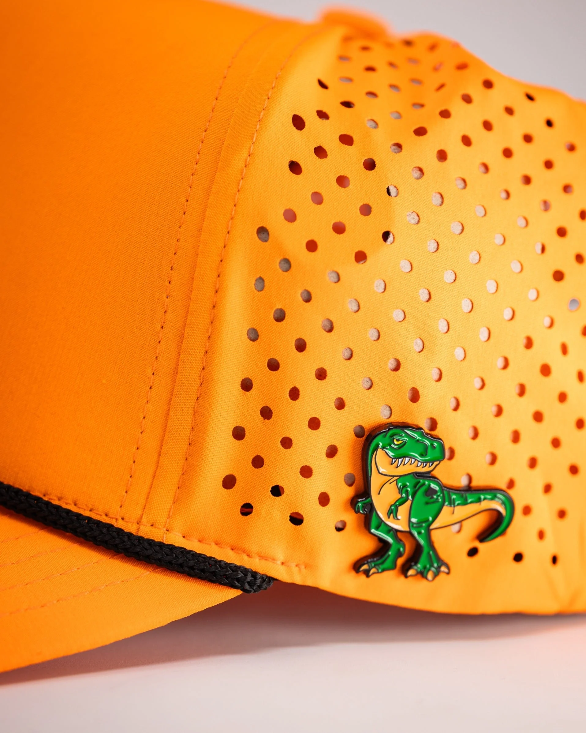 Perforated Rope Hat - Highlighter Orange - Image 6