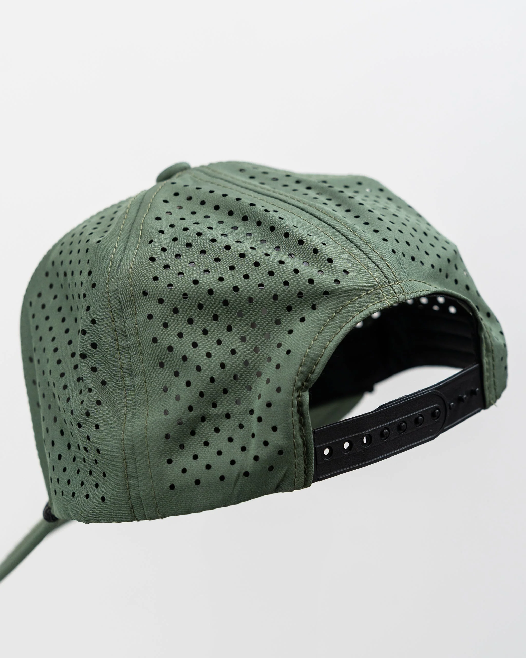 Perforated Rope Hat - Olive - Image 13