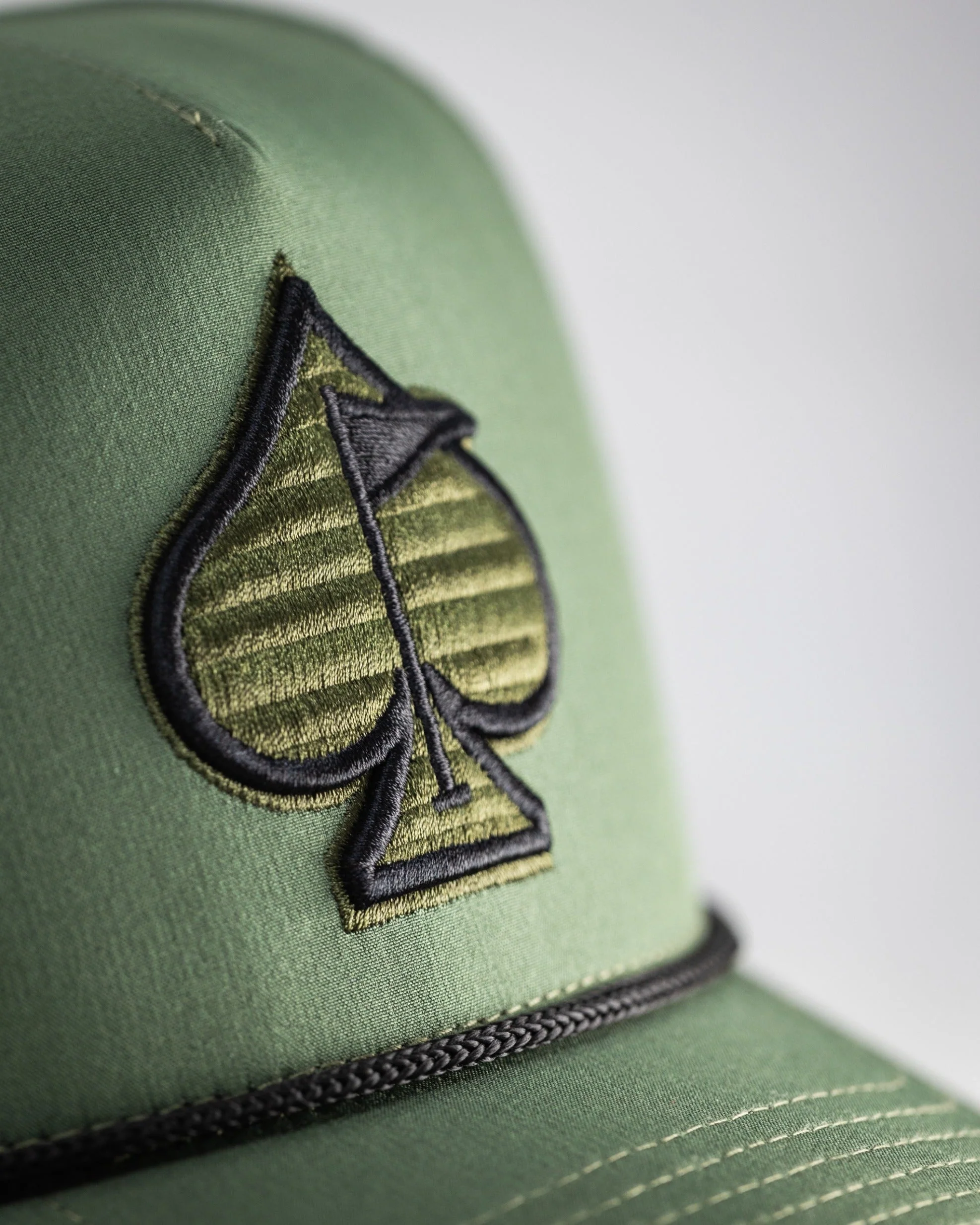 Perforated Rope Hat - Olive - Image 4