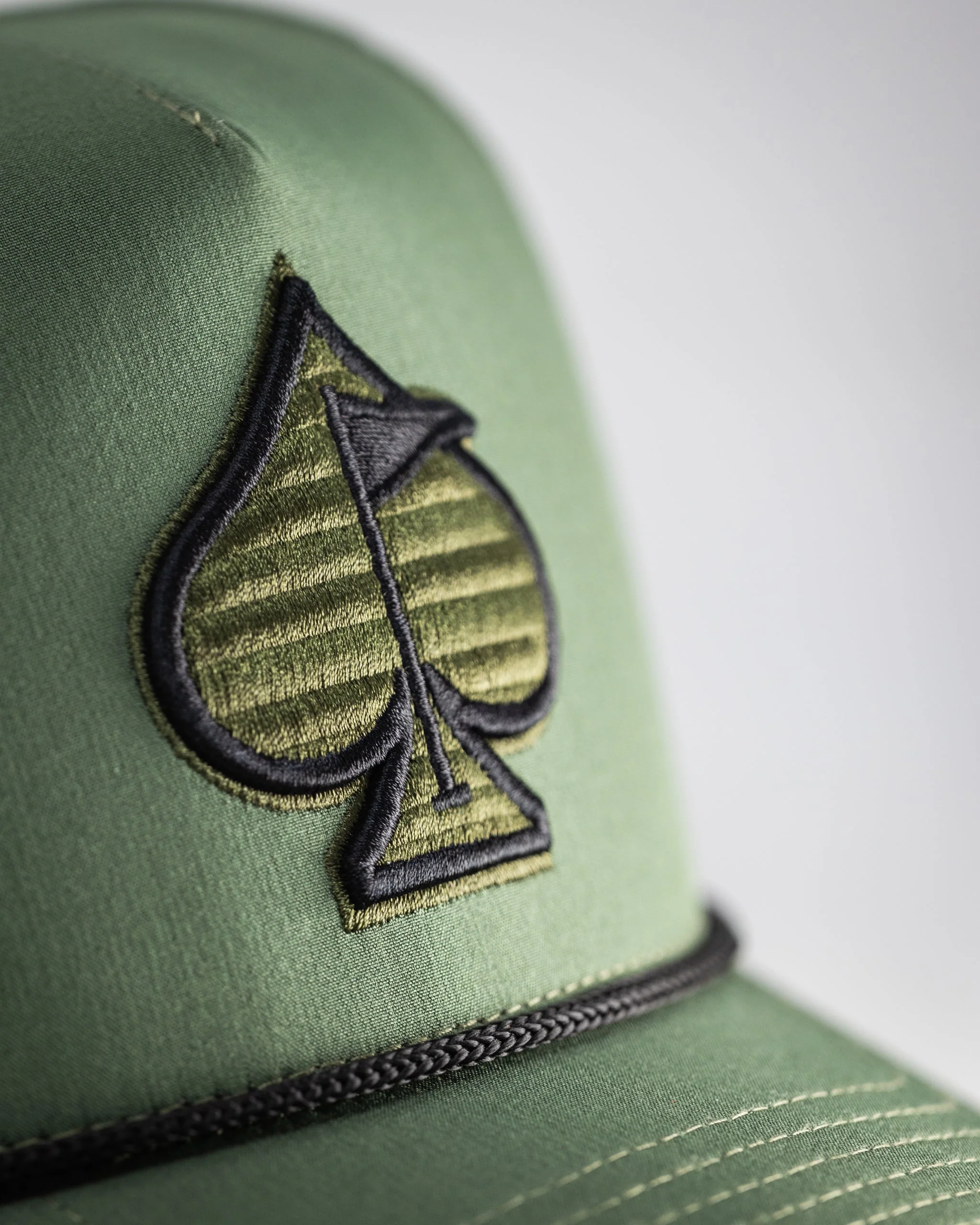 Perforated Rope Hat - Olive - Image 9