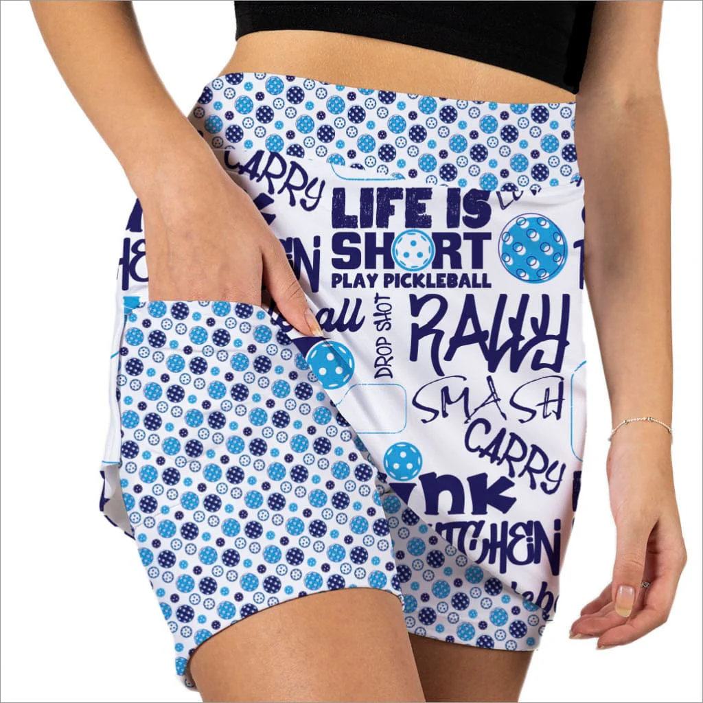 PICKLEBALL SLAM BLUE SKORT - Image 4