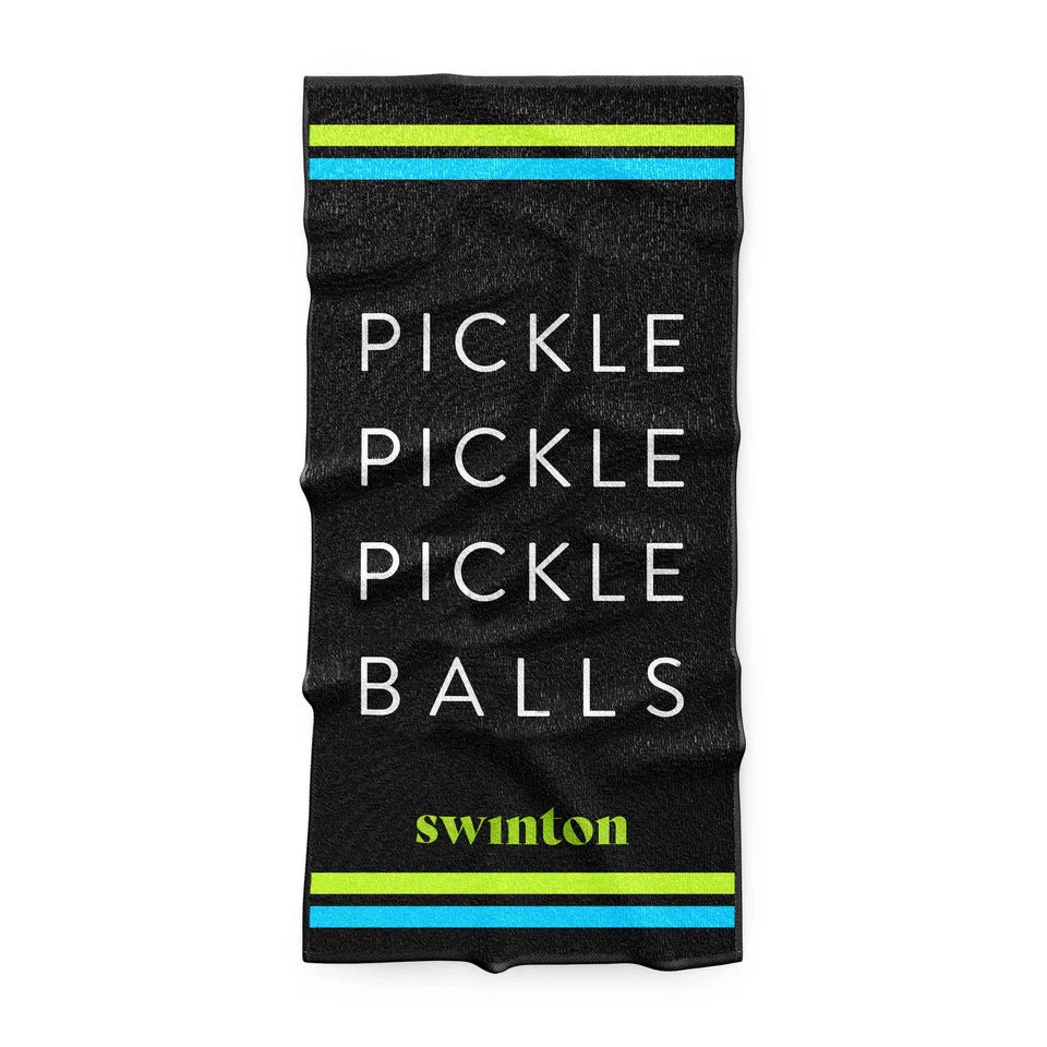 Pickleball Sports Towel Black