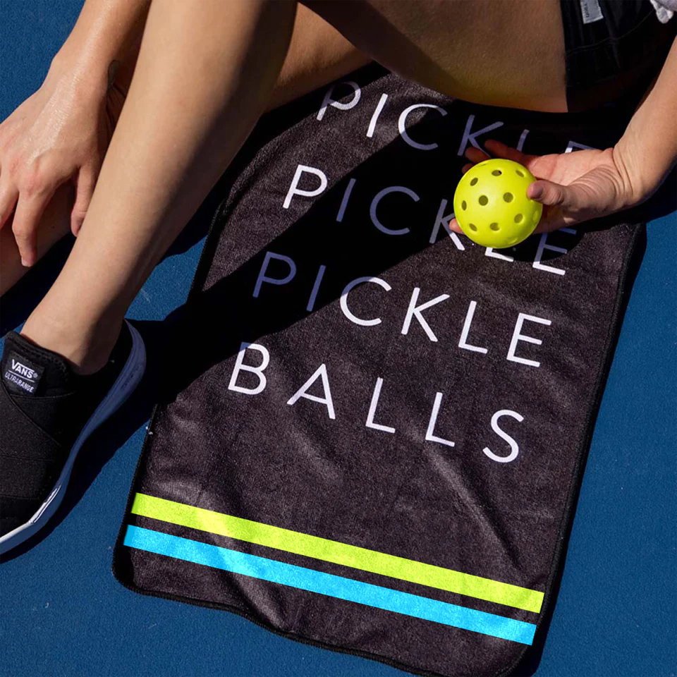 Pickleball Sports Towel Black - Image 2