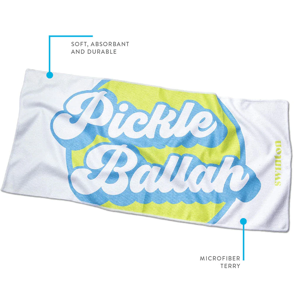 Pickleball Sports Towel White - Image 3