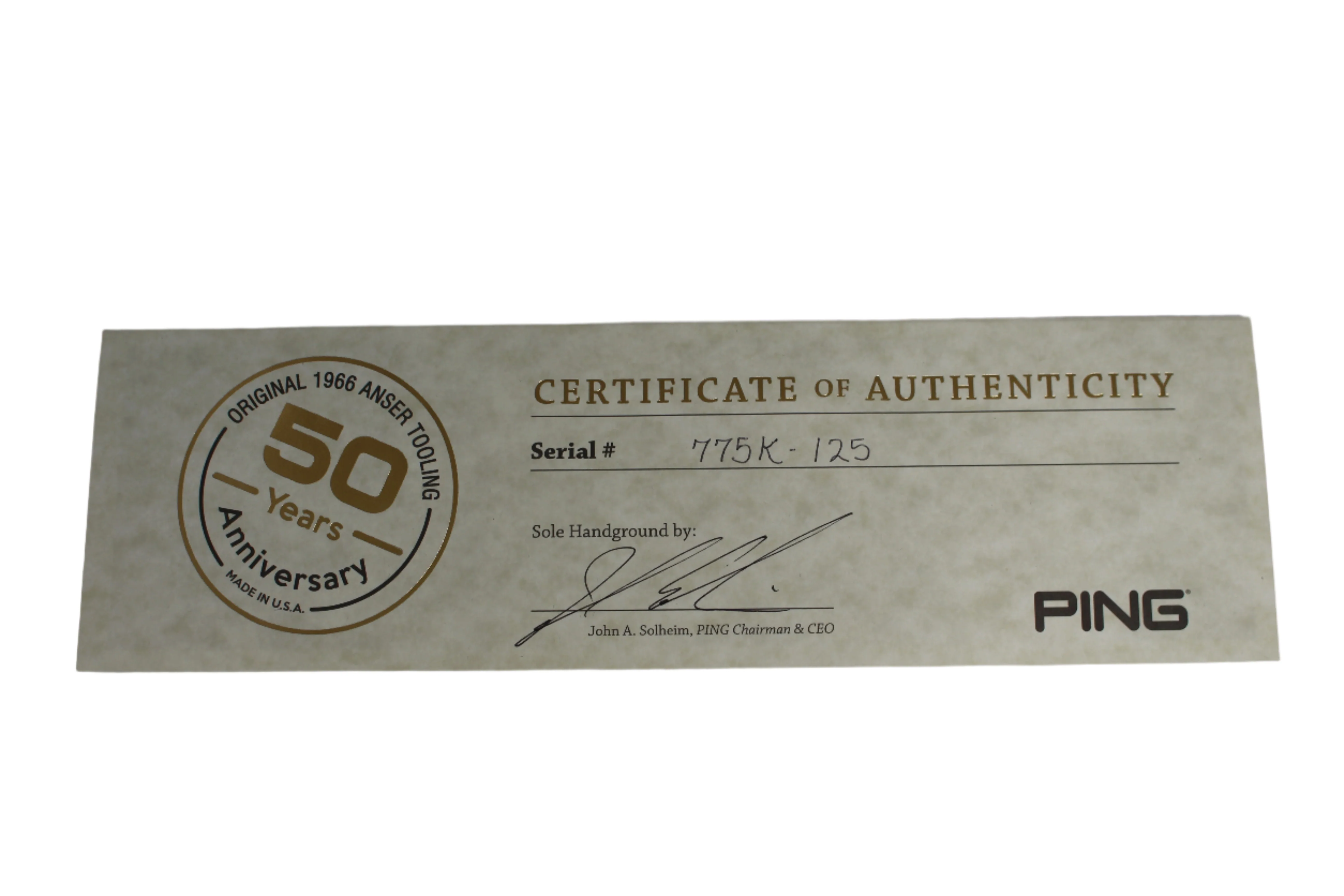Ping 50th Anniversary LIMITED EDITION (1 of 775)(#125) - Karsten’s Mold Anser Putter - Image 4