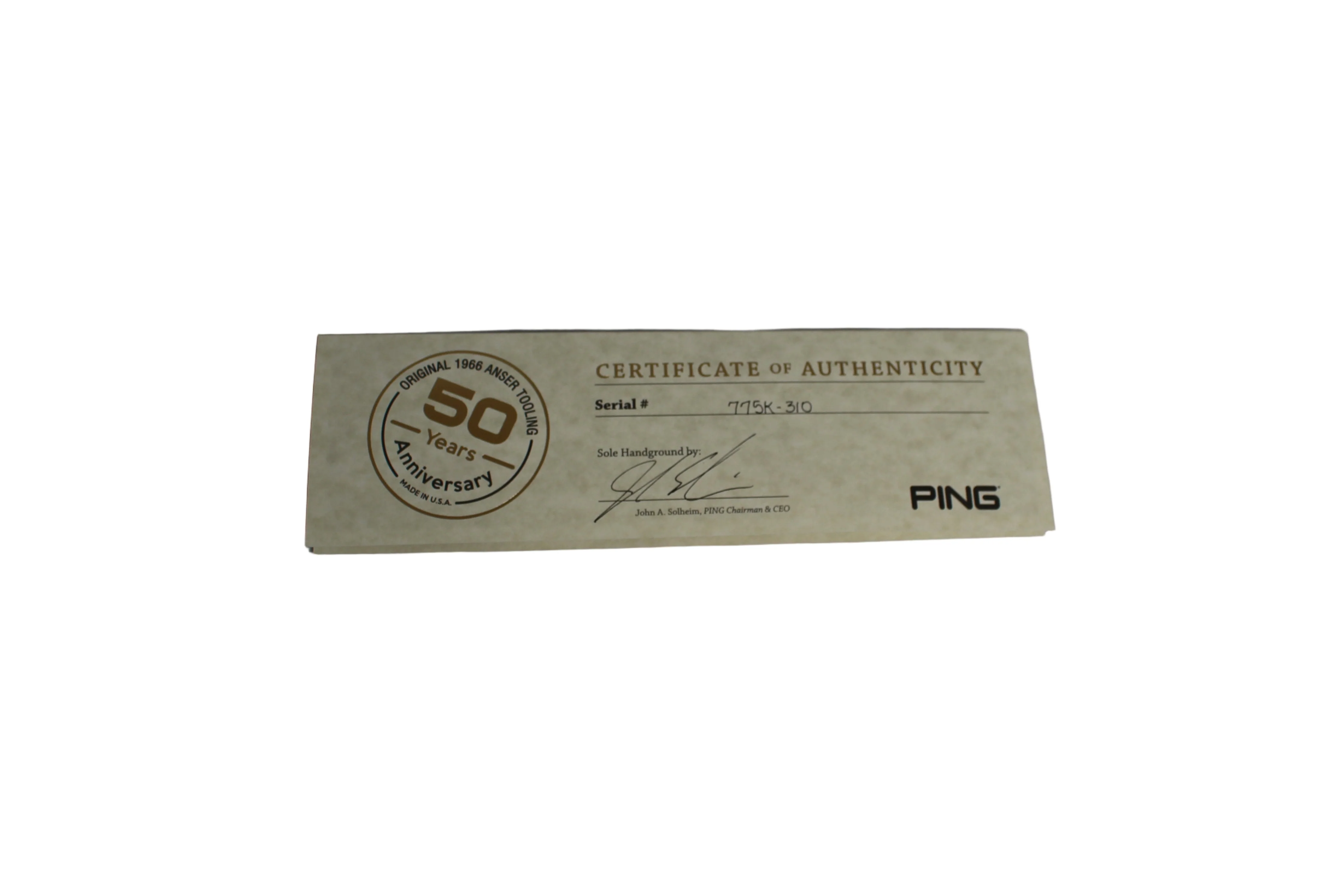 Ping 50th Anniversary LIMITED EDITION (1 of 775)(#310) - Karsten’s Mold Anser Putter - Image 4