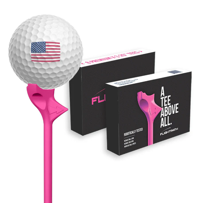 Pink Flightpath Golf Tees - 1 Pack - Image 2