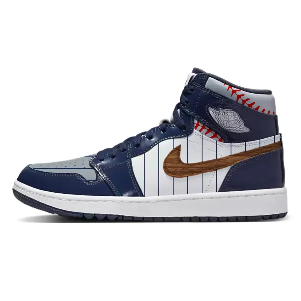 "Pinstripes" Jordan 1 High Golf Shoes