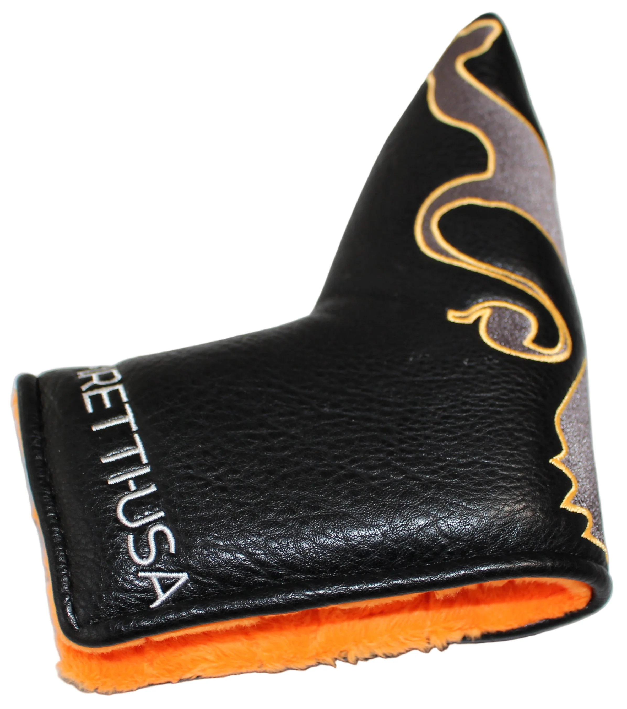 Piretti CU Series Black/Orange Blade Putter Headcovers - Image 5