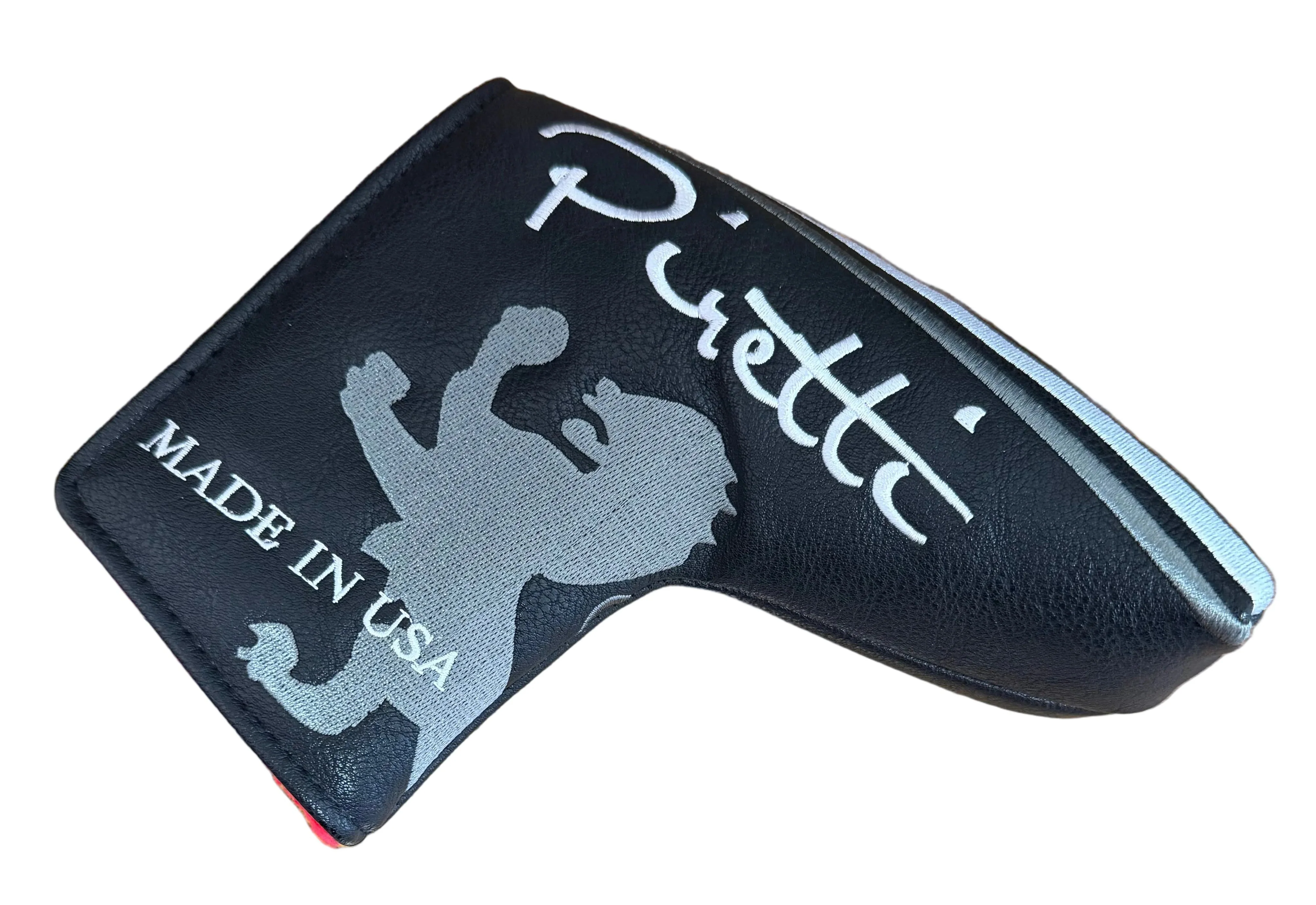 Piretti - Fine Milled Putters Black/White/Red Limited Blade Putter Headcover