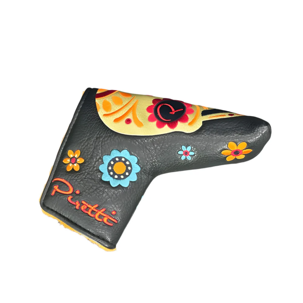 Piretti Golf - Black/Orange Dia De Los Muertos Tour Only Blade Putter Headcovers - Image 3