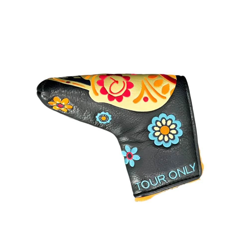 Piretti Golf - Black/Orange Dia De Los Muertos Tour Only Blade Putter Headcovers - Image 4