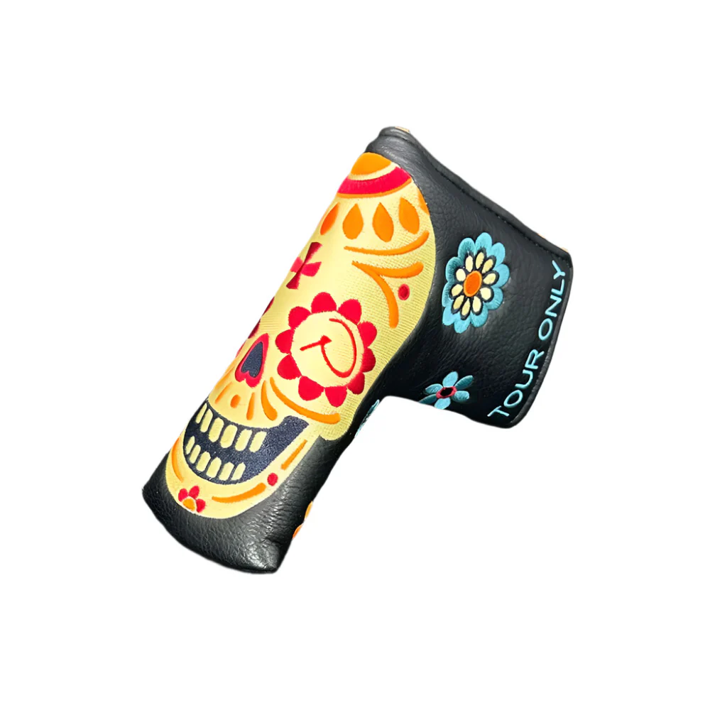 Piretti Golf - Black/Orange Dia De Los Muertos Tour Only Blade Putter Headcovers - Image 5