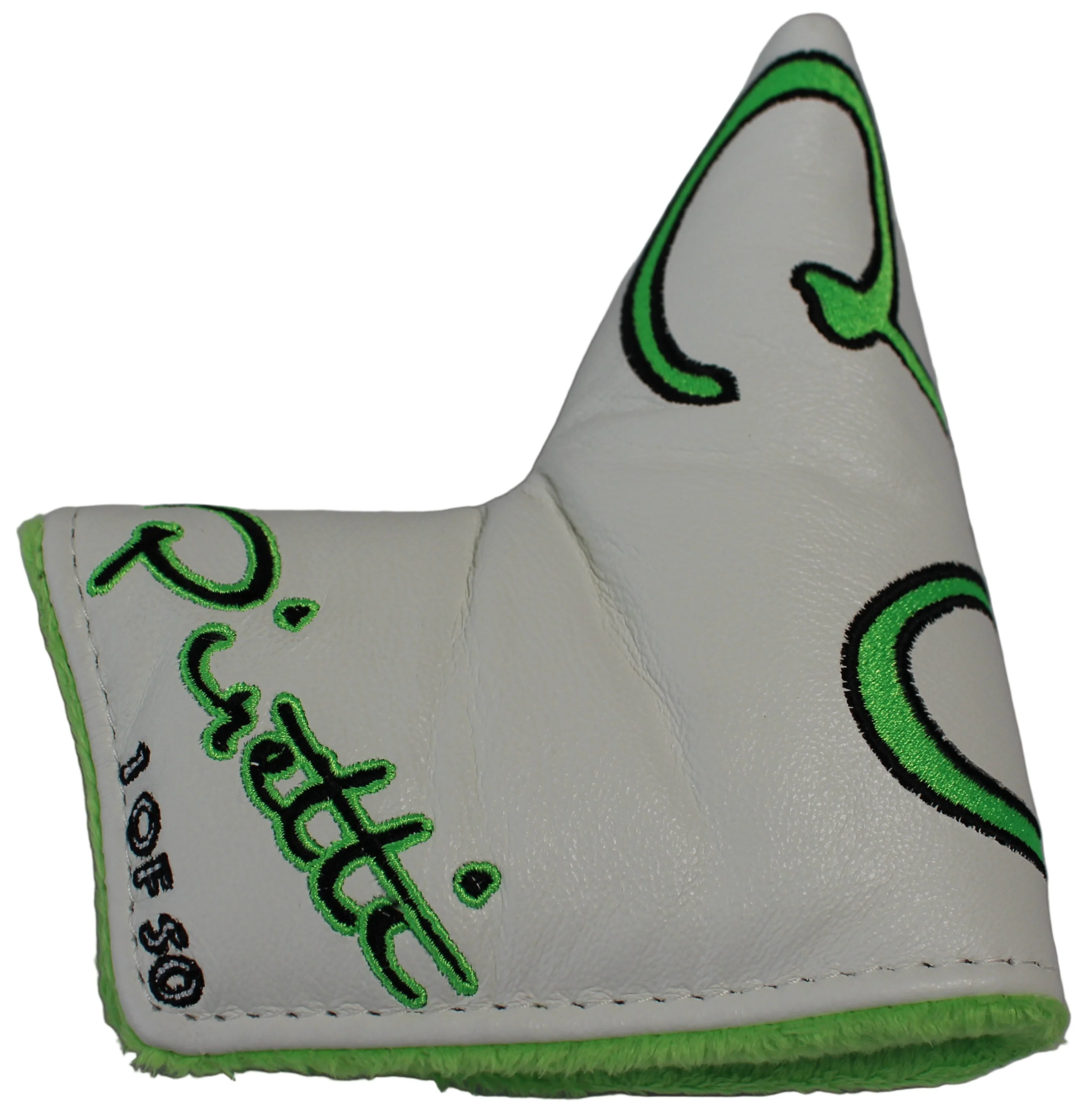 Piretti Limited Edition 1 of 50 White/Green Blade Putter Headcover - Image 5