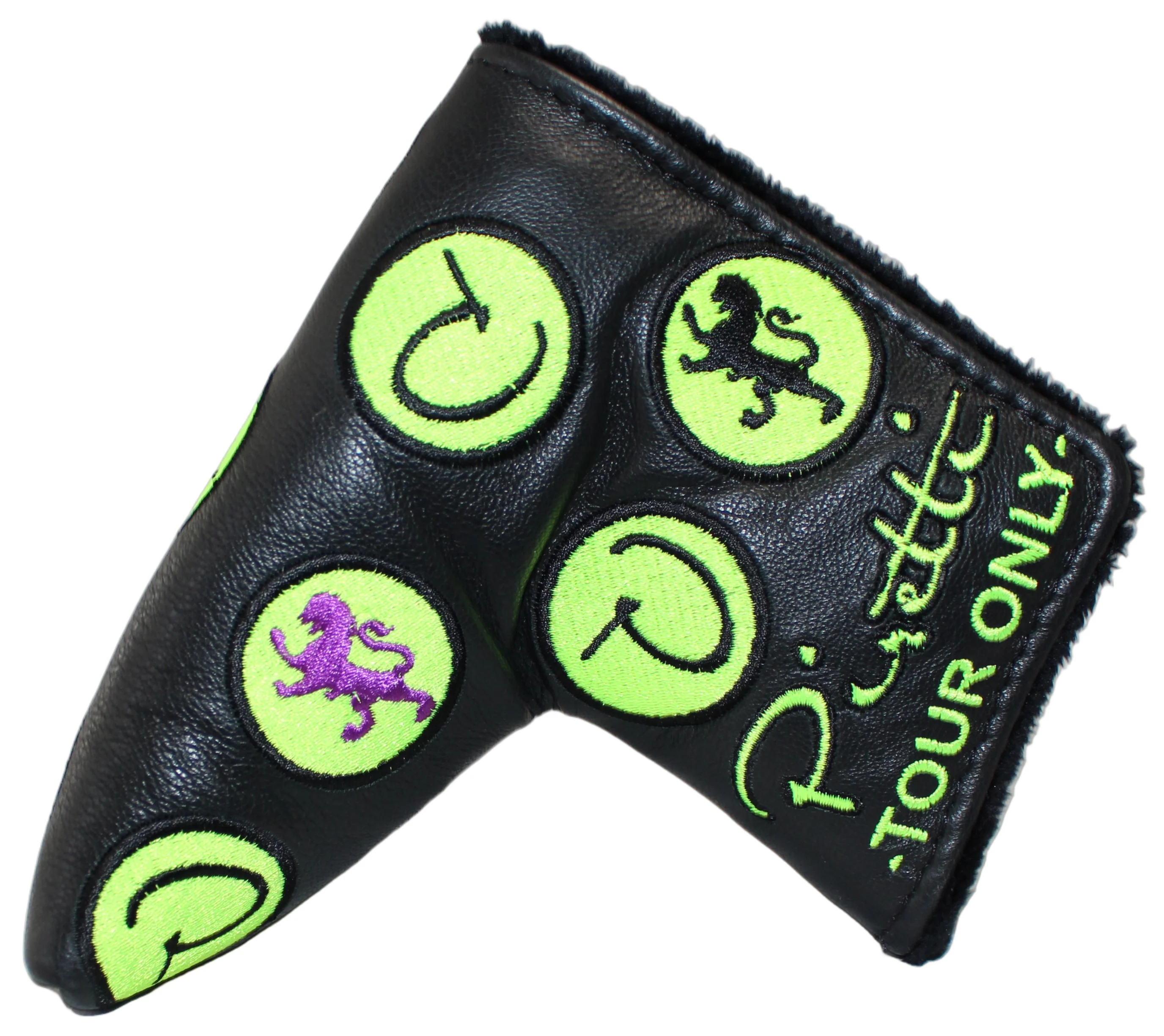 Piretti Limited Edition Tour Only Circle P Black/Green Blade Putter Headcover