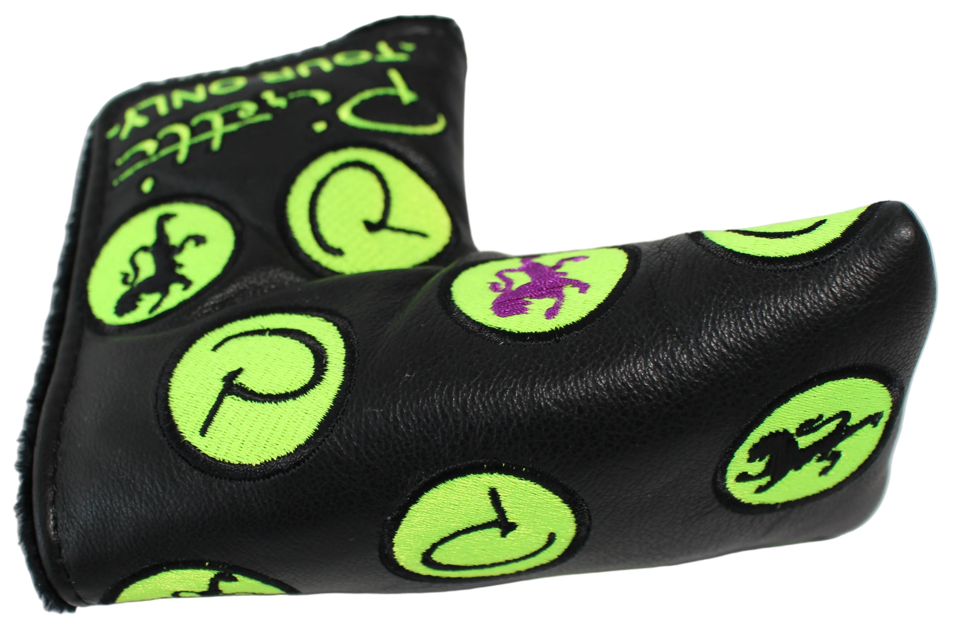 Piretti Limited Edition Tour Only Circle P Black/Green Blade Putter Headcover - Image 5