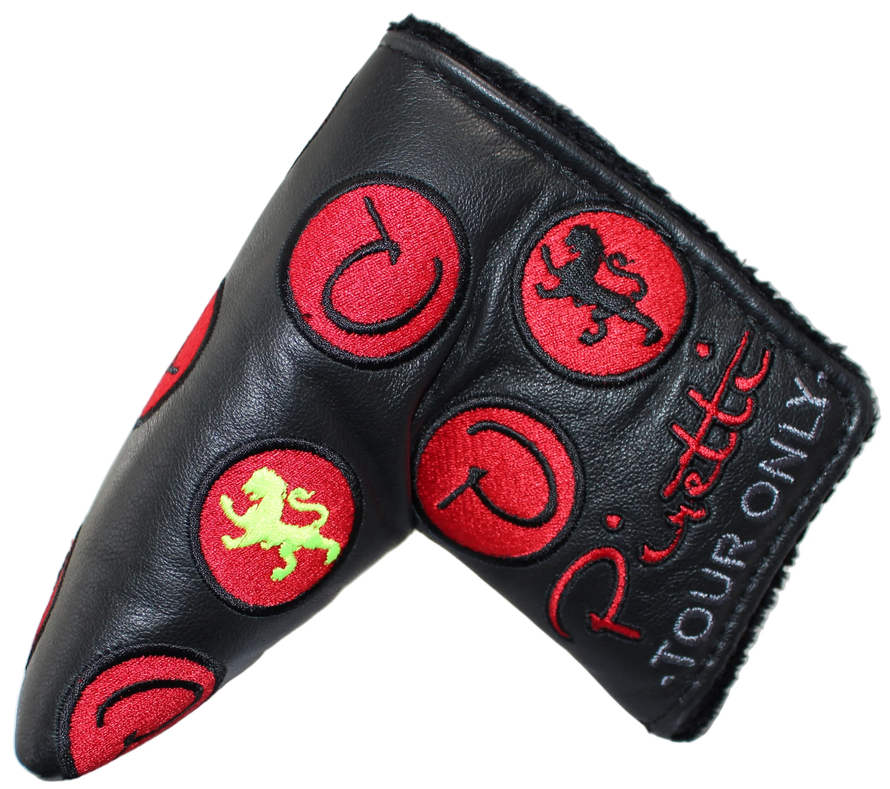 Piretti Limited Edition Tour Only Circle P Black/Red Blade Putter Headcover
