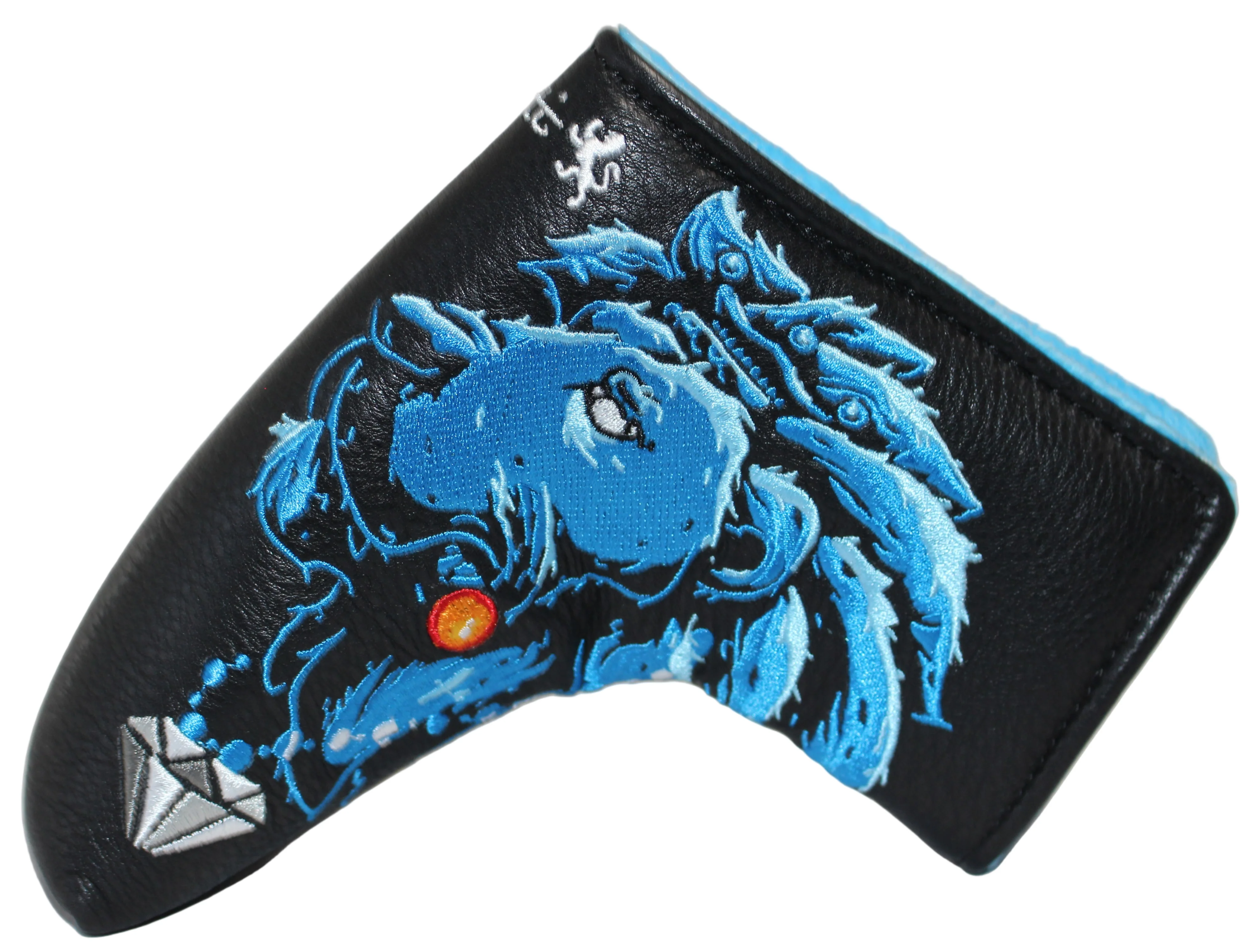 Piretti Majestic Lion King Blade Putter Headcover Blue/Black
