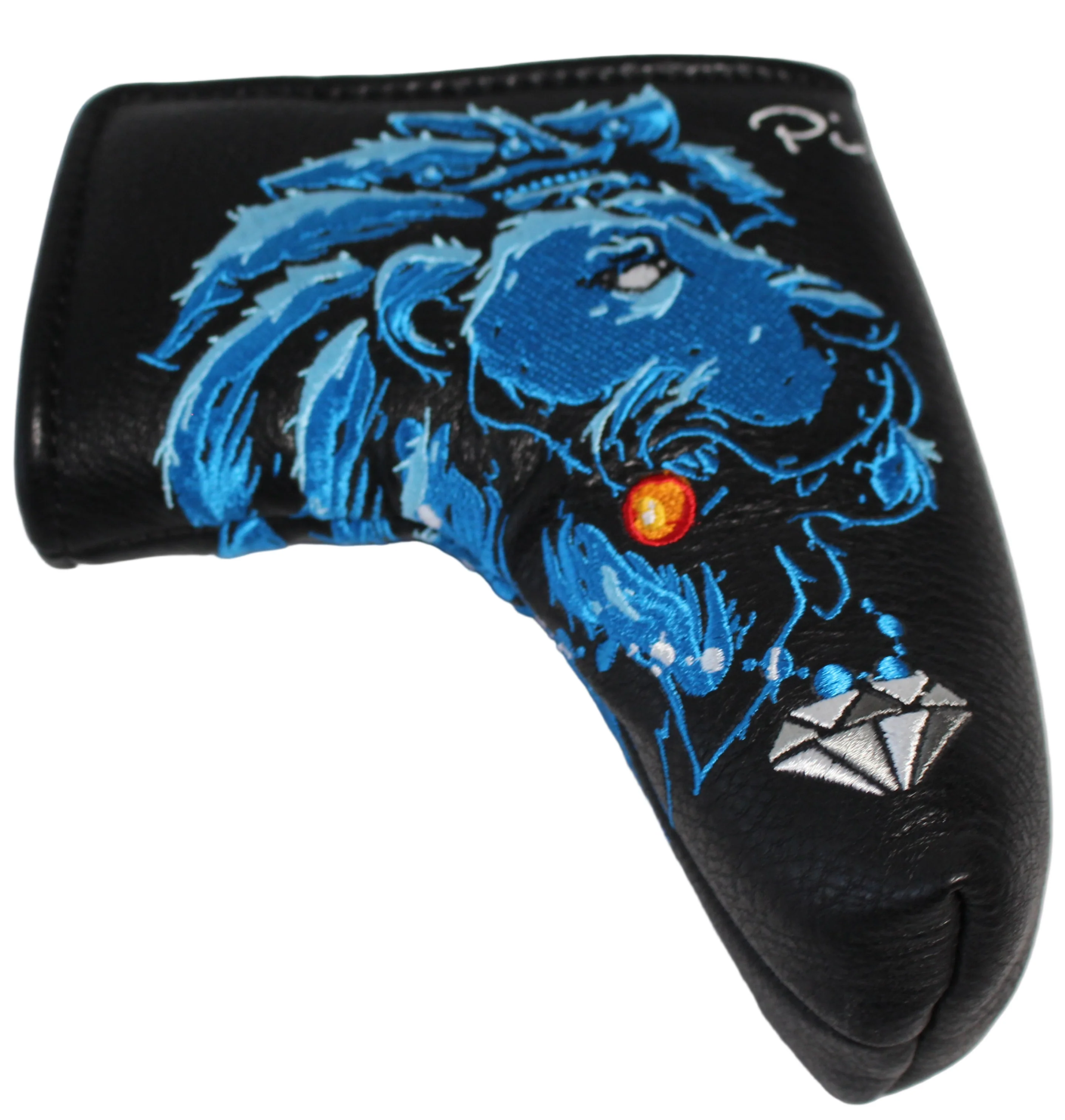 Piretti Majestic Lion King Blade Putter Headcover Blue/Black - Image 3