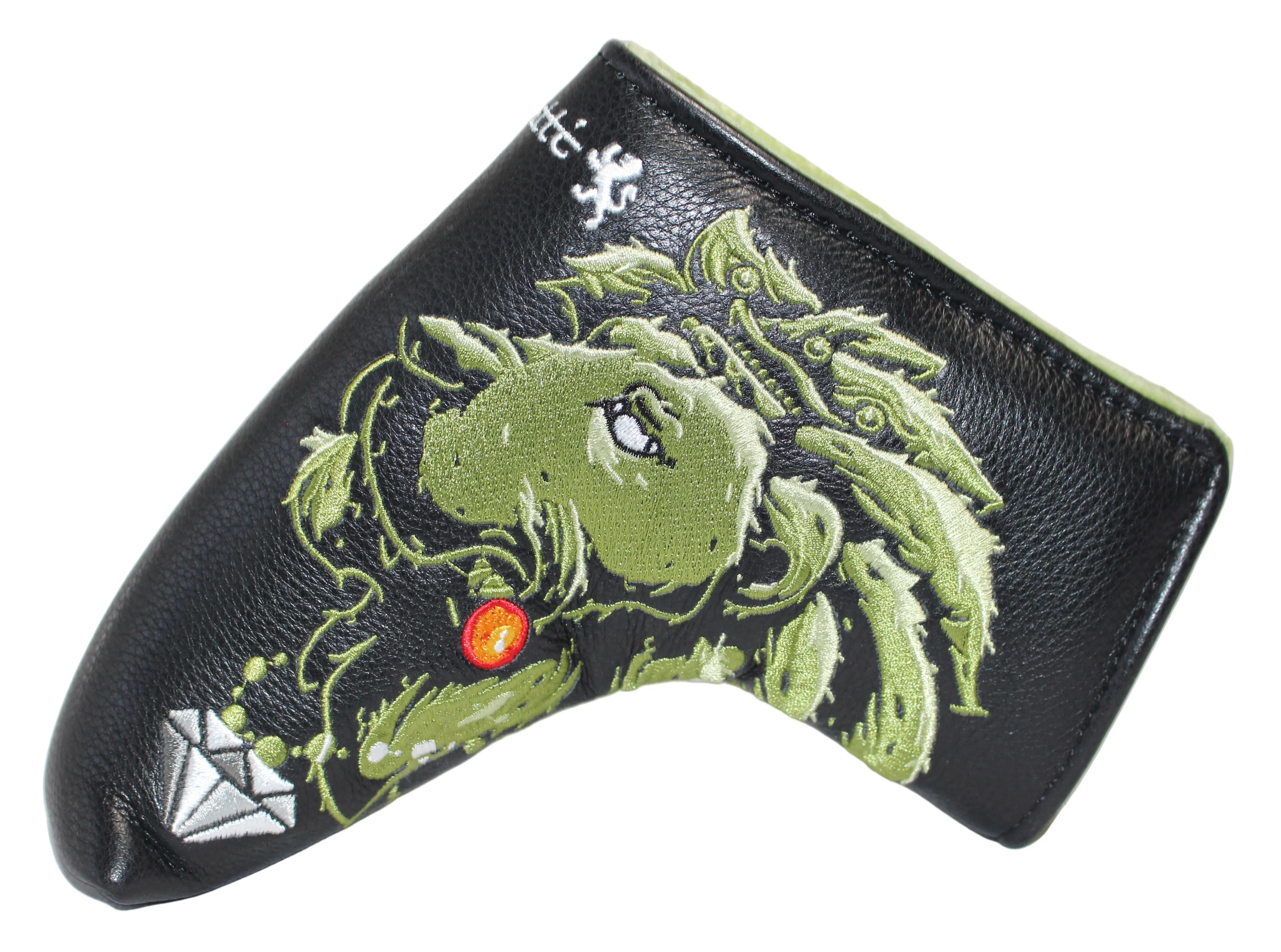 Piretti Majestic Lion King Blade Putter Headcover Green/Black