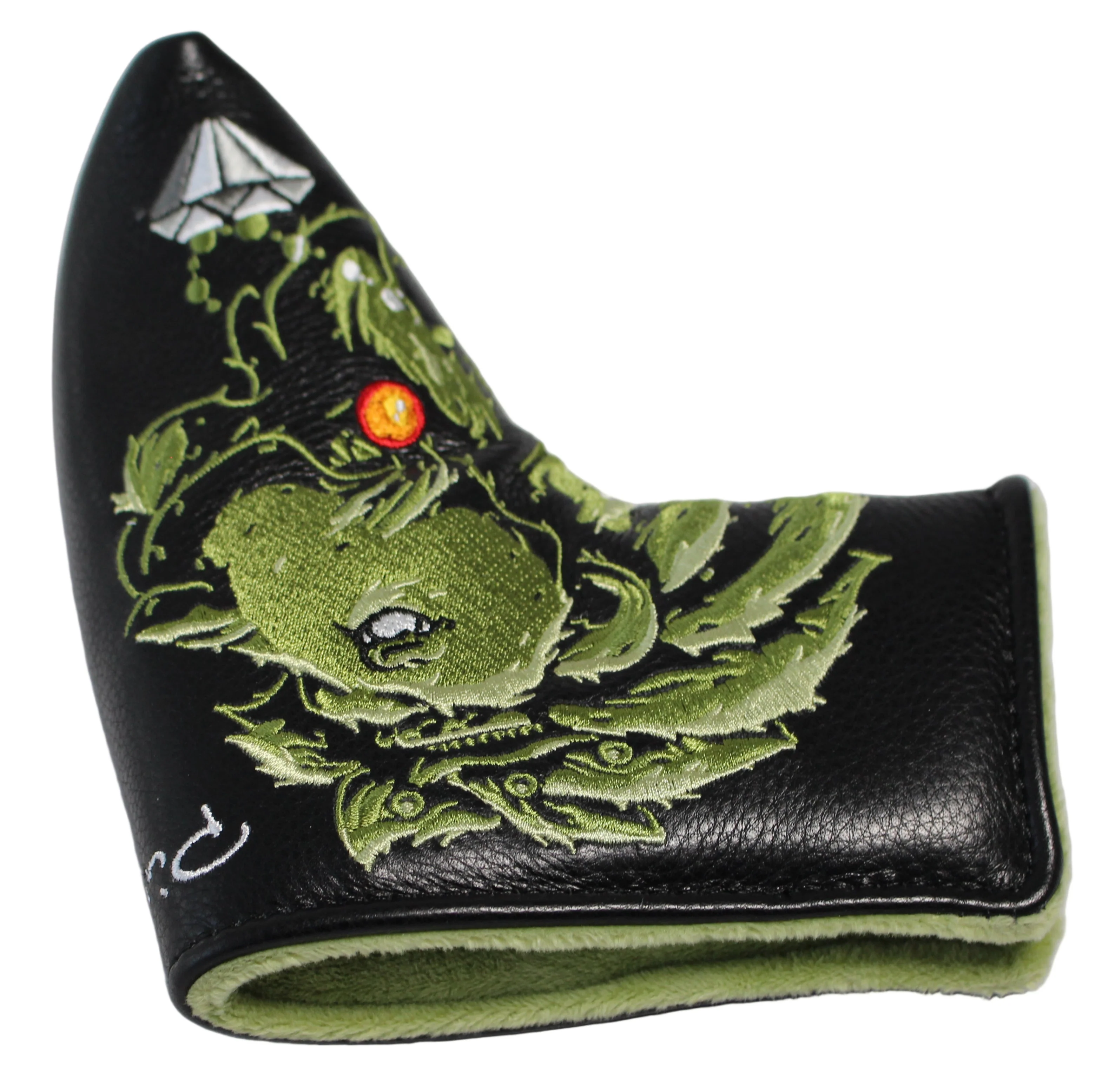 Piretti Majestic Lion King Blade Putter Headcover Green/Black - Image 3