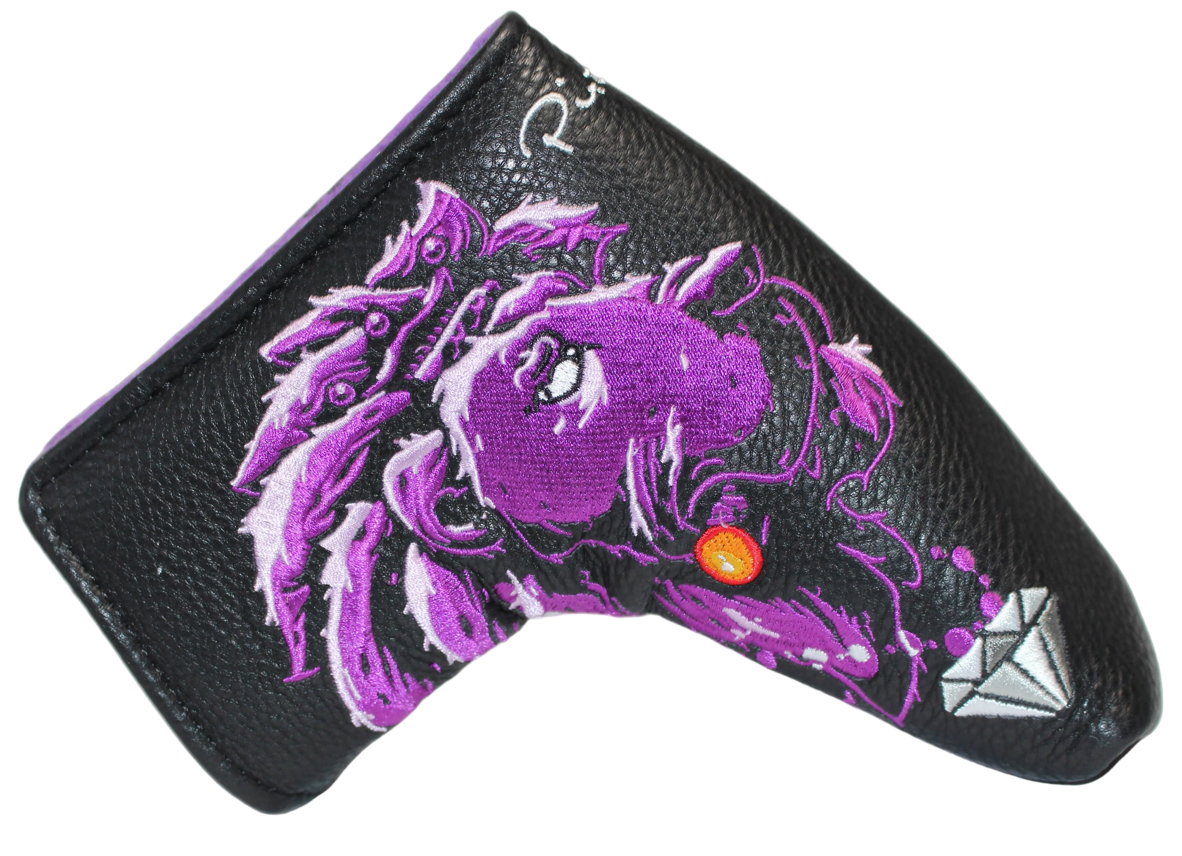 Piretti Majestic Lion King Blade Putter Headcover Purple/Black - Image 2