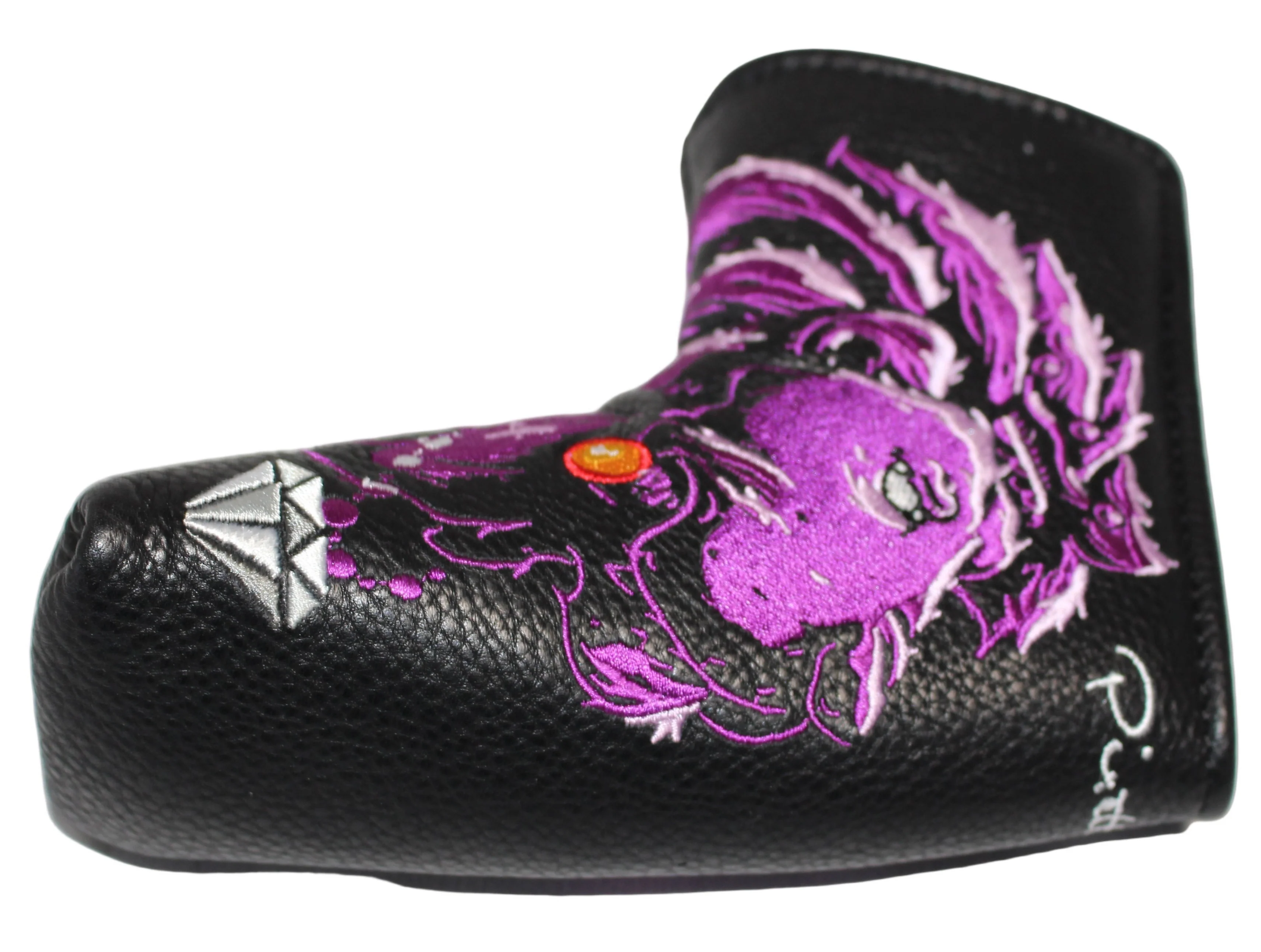 Piretti Majestic Lion King Blade Putter Headcover Purple/Black - Image 6