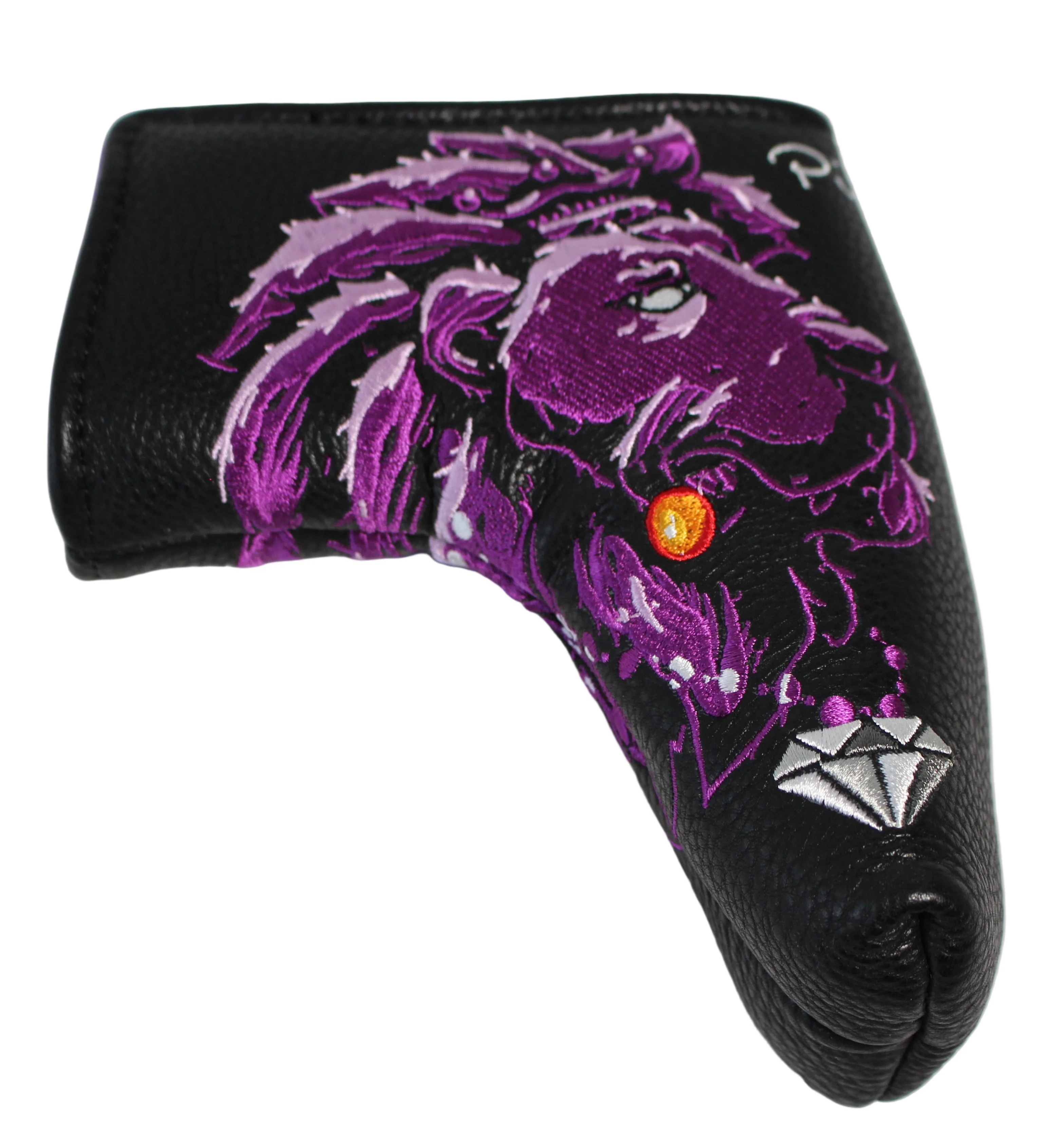 Piretti Majestic Lion King Blade Putter Headcover Purple/Black - Image 7