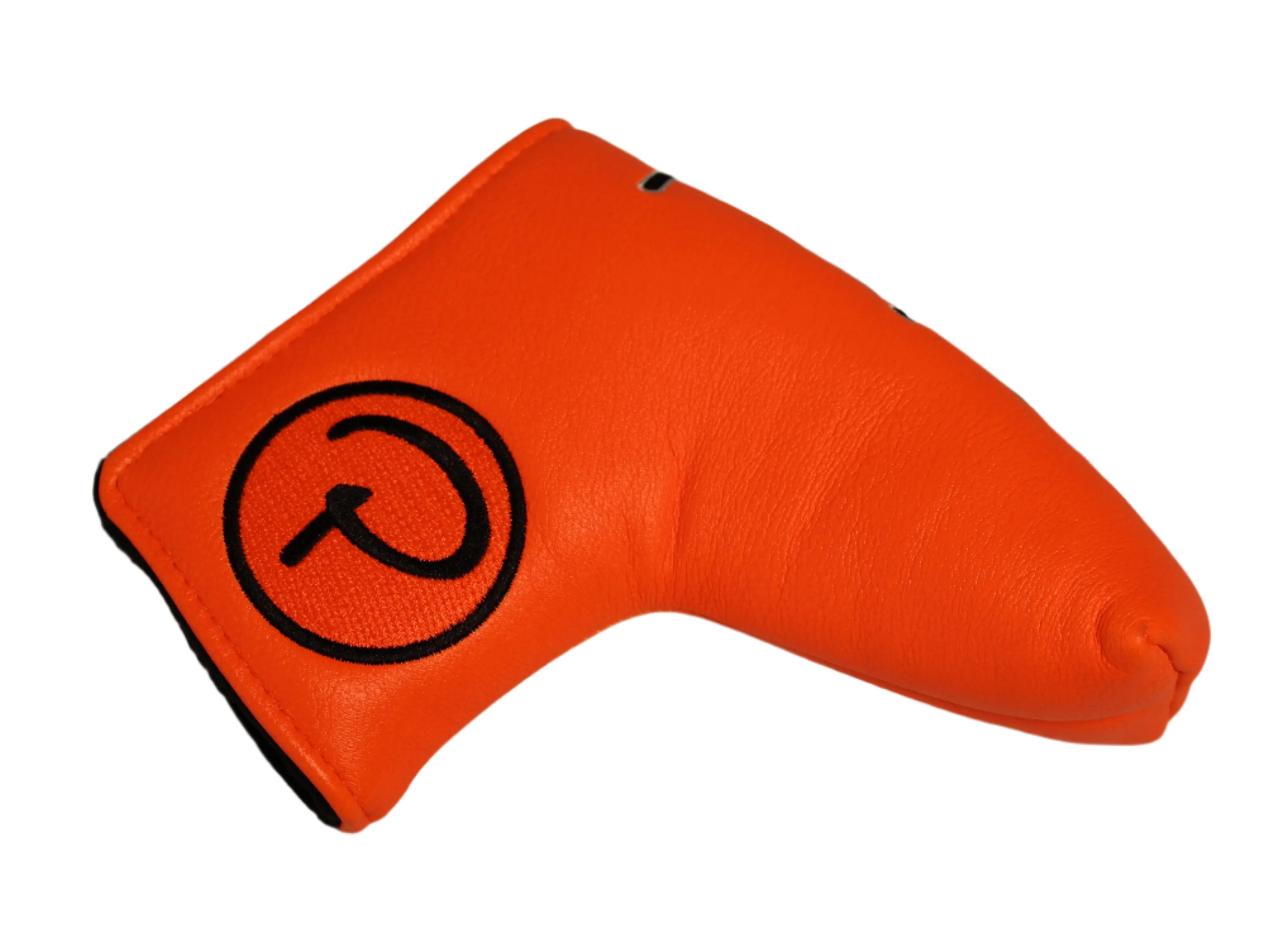 Piretti - Special Edition Circle P Orange/Black Blade Putter Headcover - Image 2
