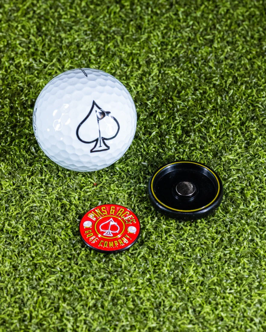 Pop Out Medallion Ball Marker - Red - Image 7