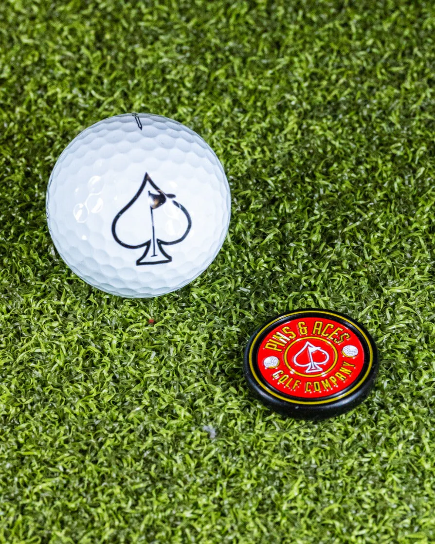 Pop Out Medallion Ball Marker - Red - Image 8