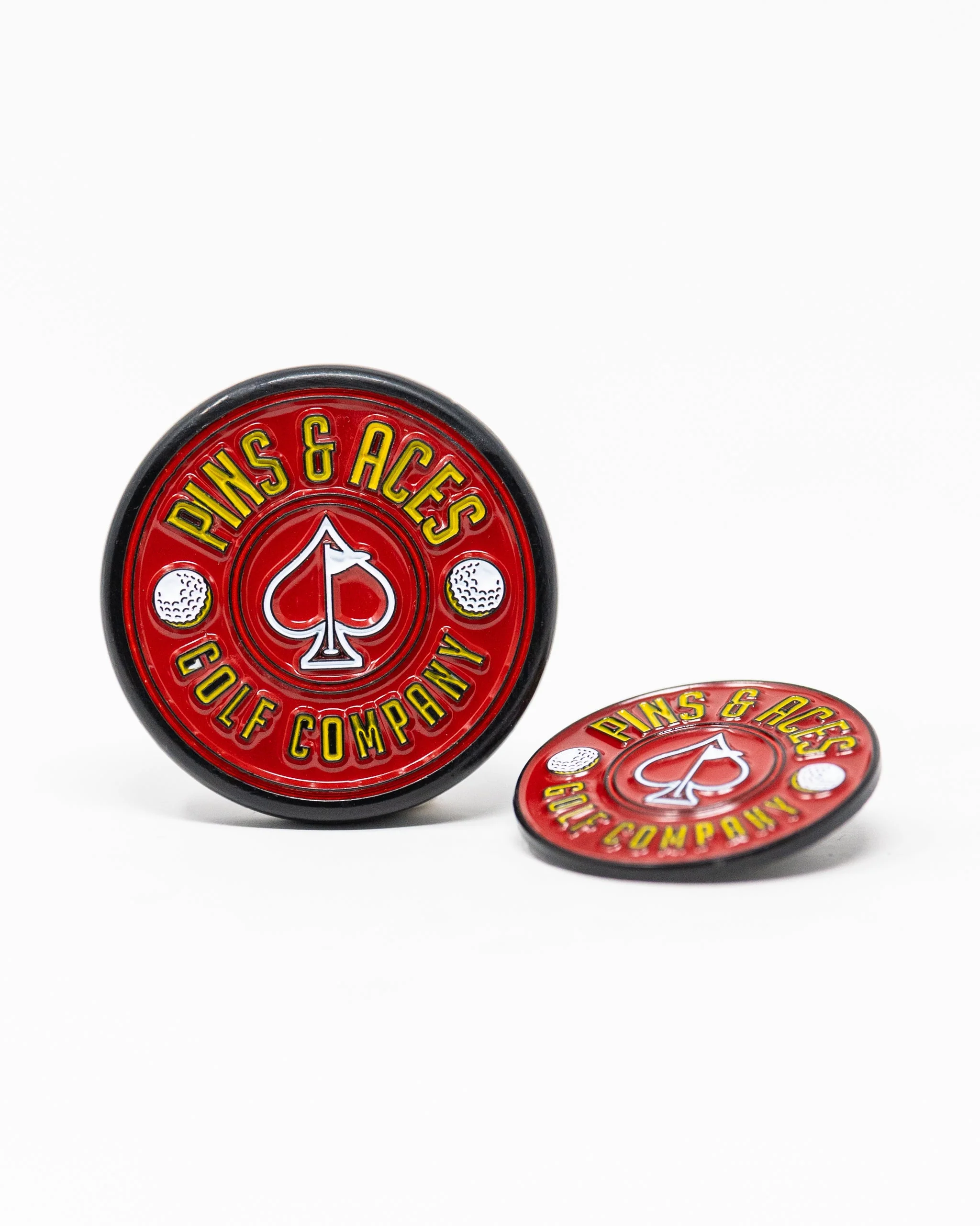 Pop Out Medallion Ball Marker - Red - Image 9