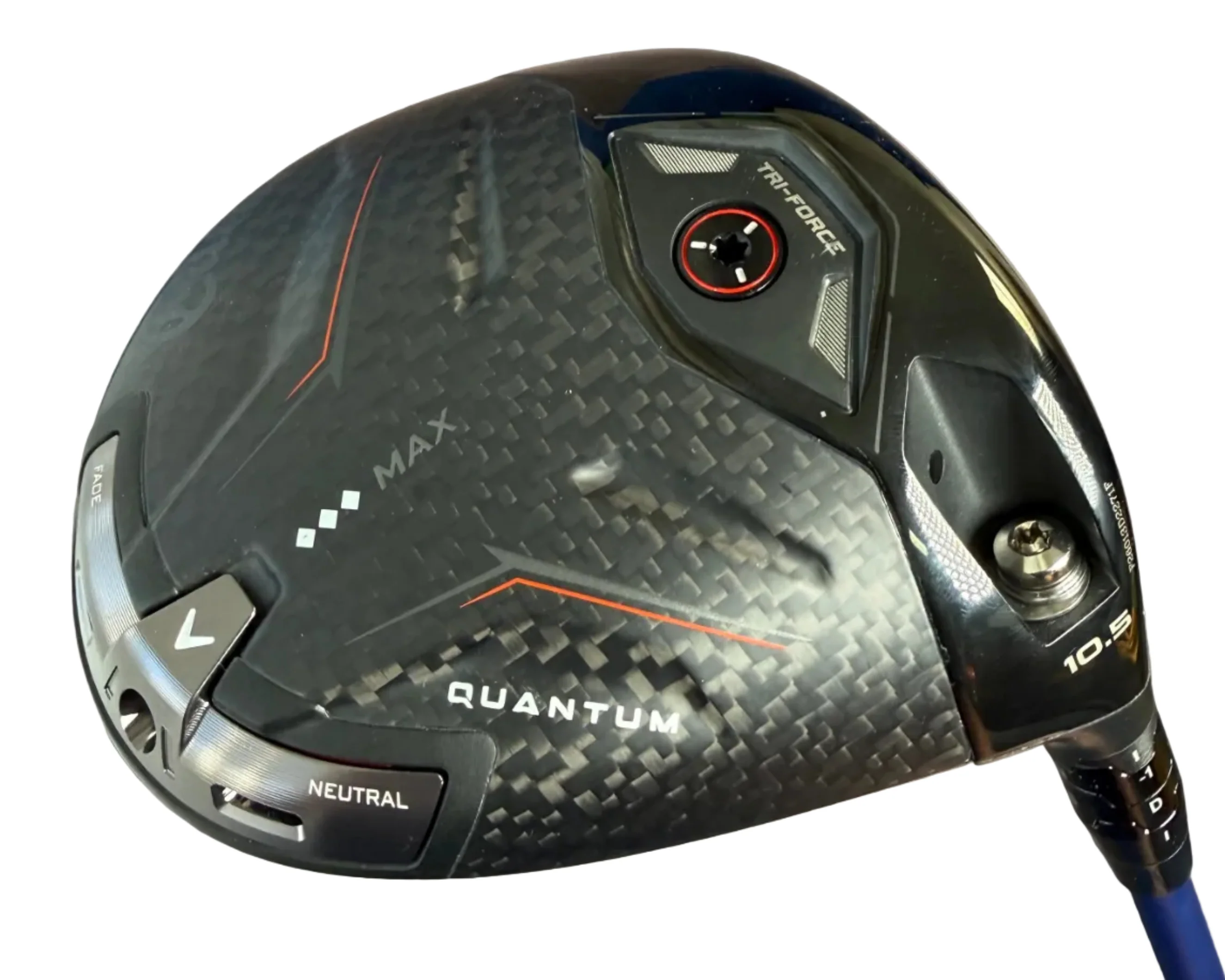 Pre-Owned Callaway Quantum Triple Diamond Max Driver (10.5) W/ Ventus Blue VeloCore Plus (+) 5X (X-Stiff) (45.5 Inch) Shaft (Mint)