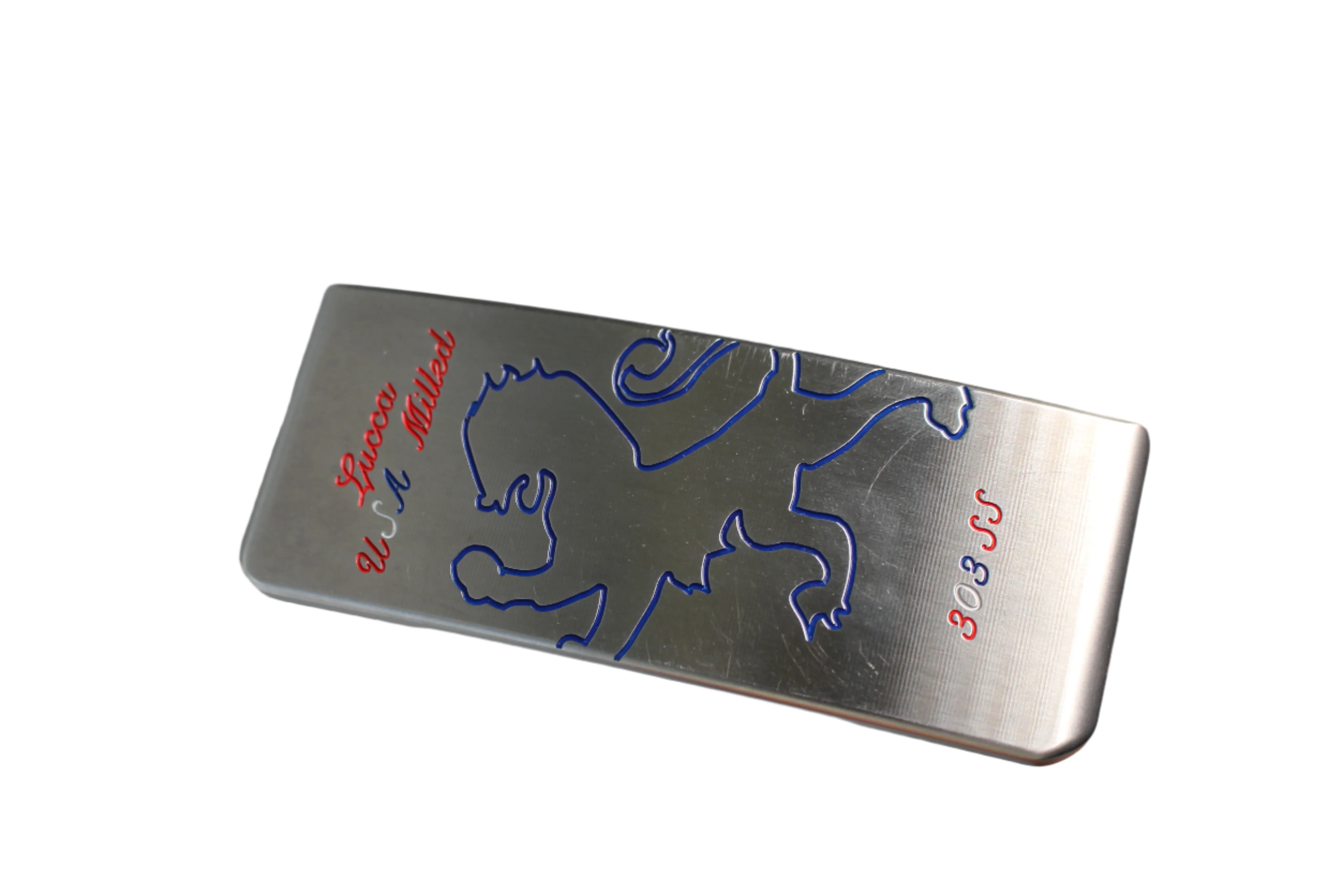 Pre-Owned Piretti Lucca (USA Milled) (Red/White/Blue) 303SS Blade Putter w/ Stability Shaft (Mint) - Image 4