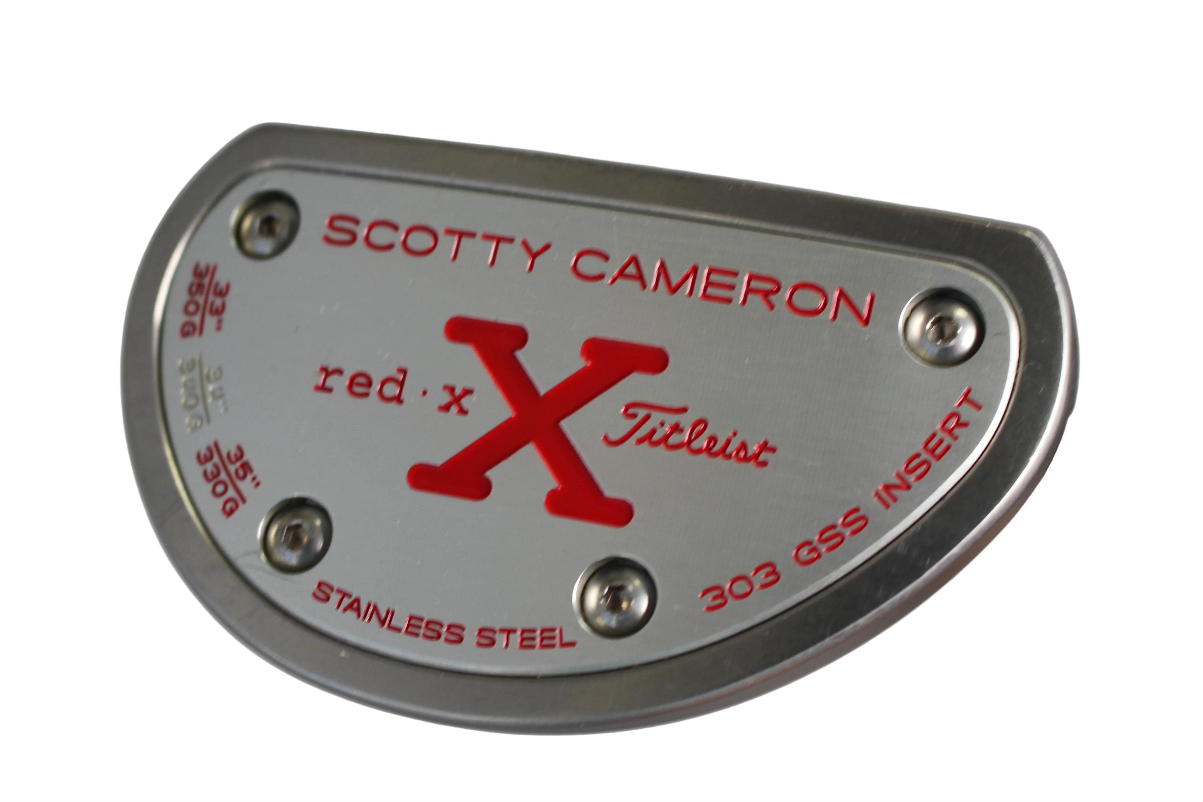 Pre-Owned Scotty Cameron - Red X 303 GSS Insert by Titleist Putter (Mint) - Image 2