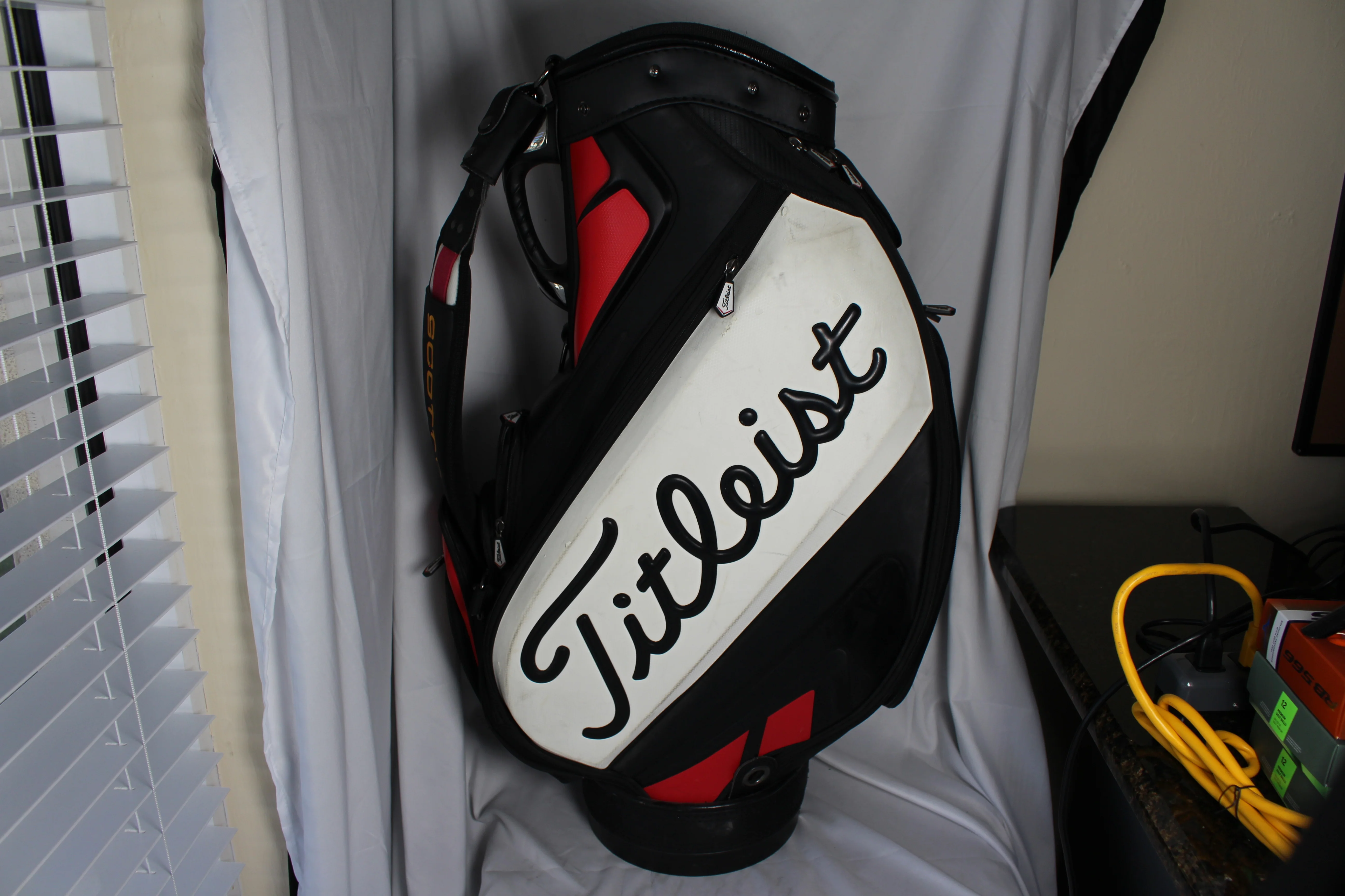 Pre-Owned Scotty Cameron Staff Bag Black 6-Way Divide - Image 6