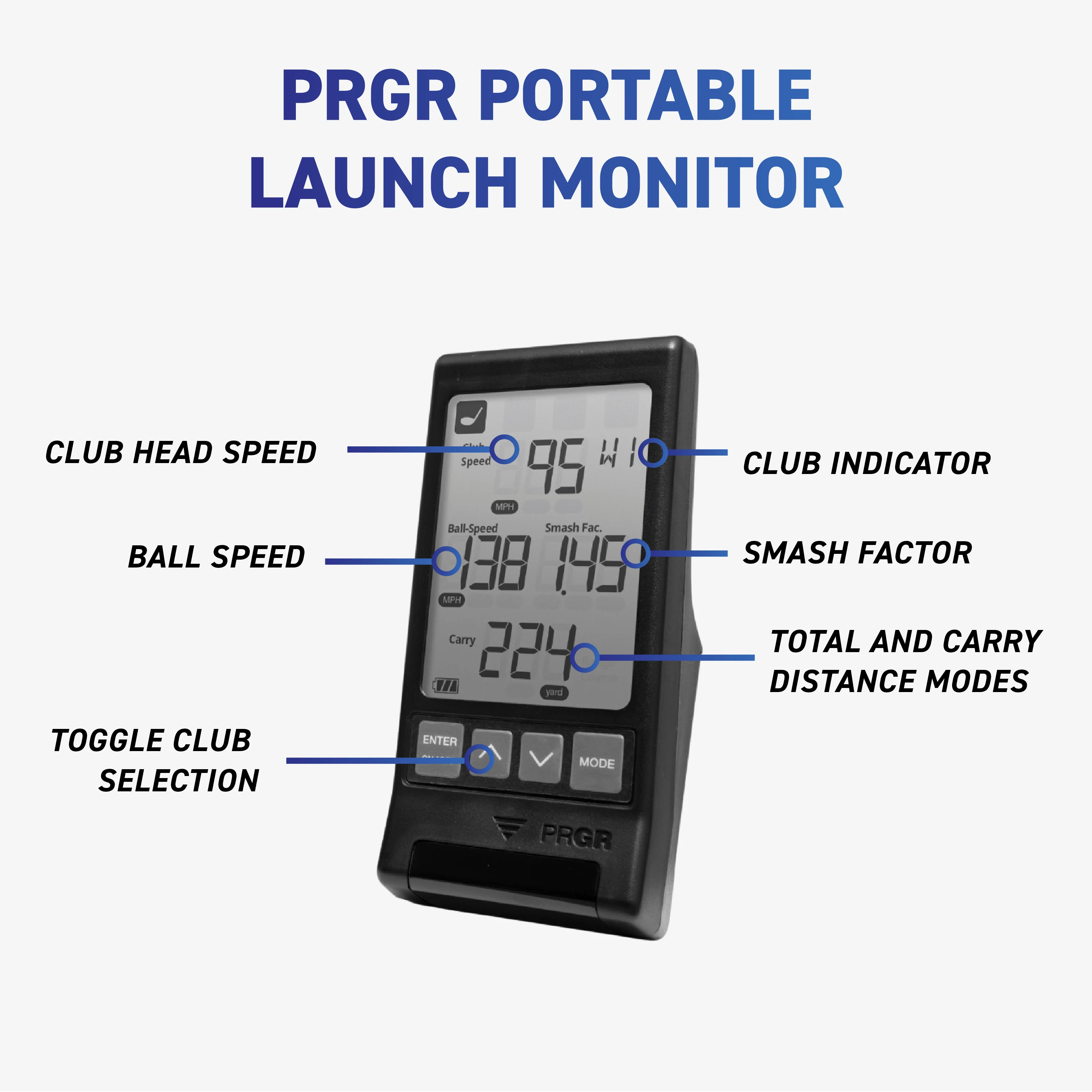 PRGR Portable Launch Monitor (HS130A) - Image 4