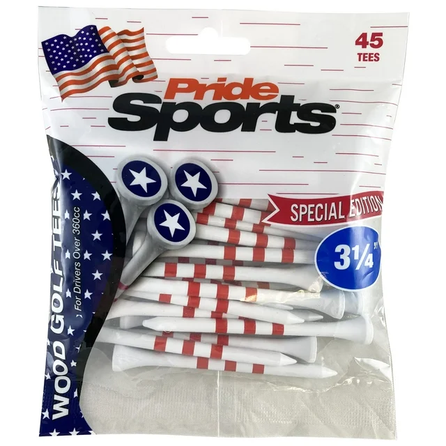Pride Sports 3 1/4" Special Edition - 45 Count Stars & Stripes Tees