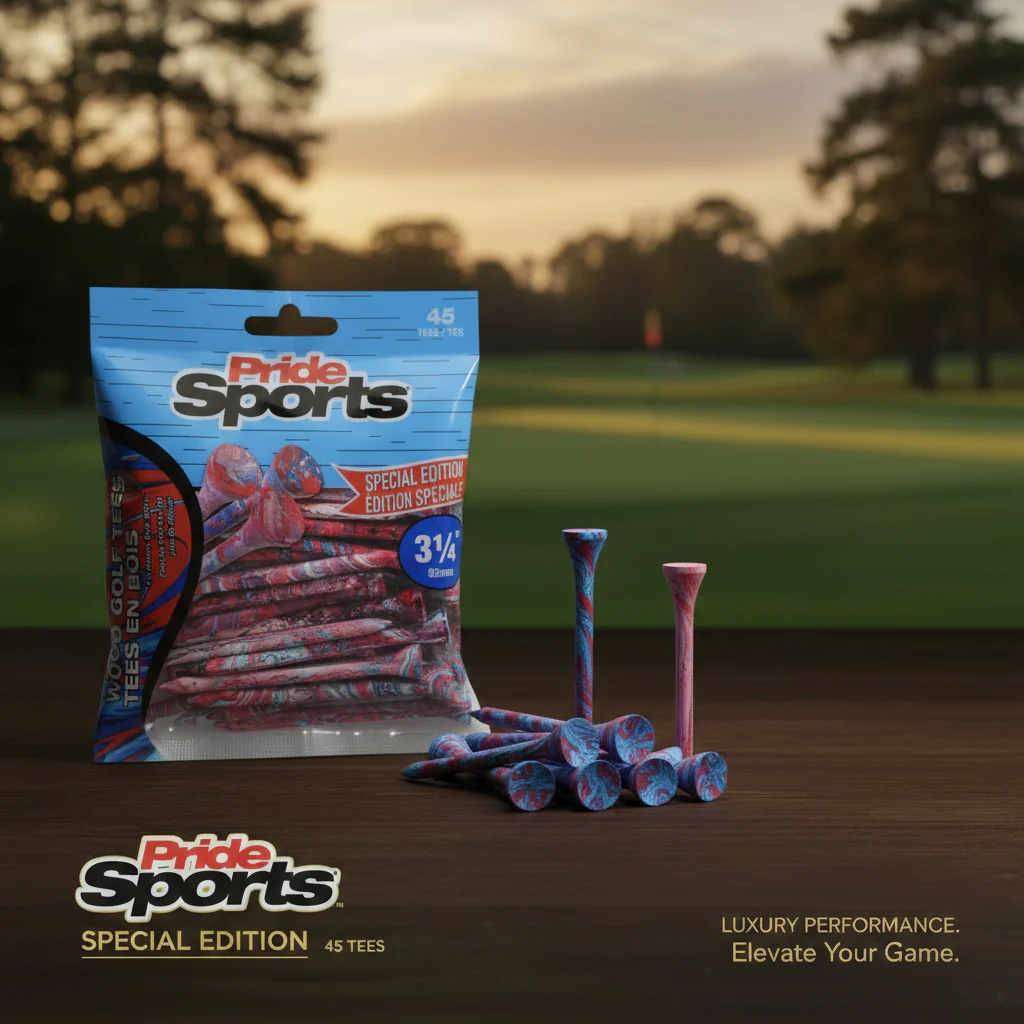 Pridesports Paint Splatter Wood Golf Tees – Colorful 45-Pack - Image 5