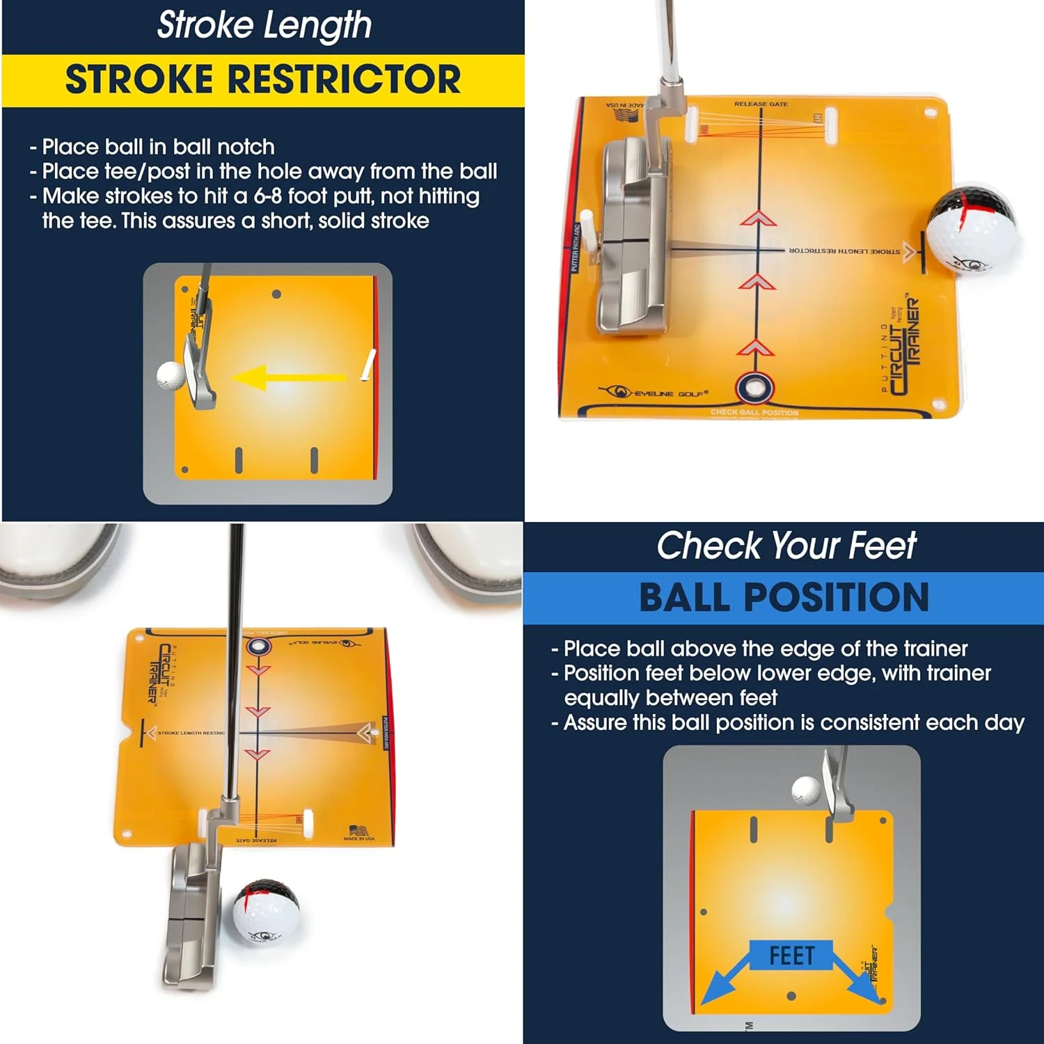 PUTTING CIRCUIT TRAINER - YELLOW TRAINER - Image 3