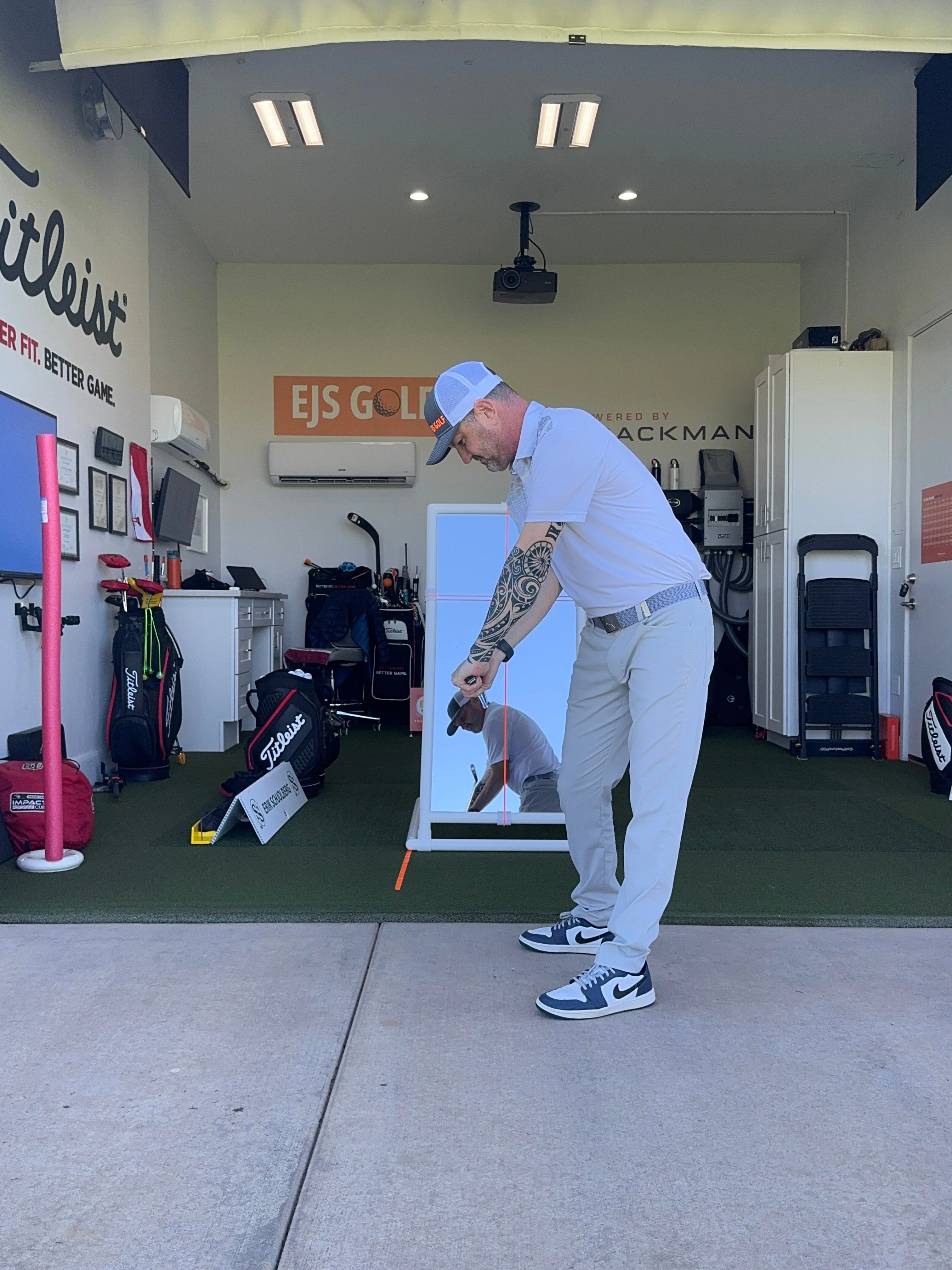 PVC Golf Training Mirror (2'x4') - Full Length Teaching & Training Golf Mirror - Image 2