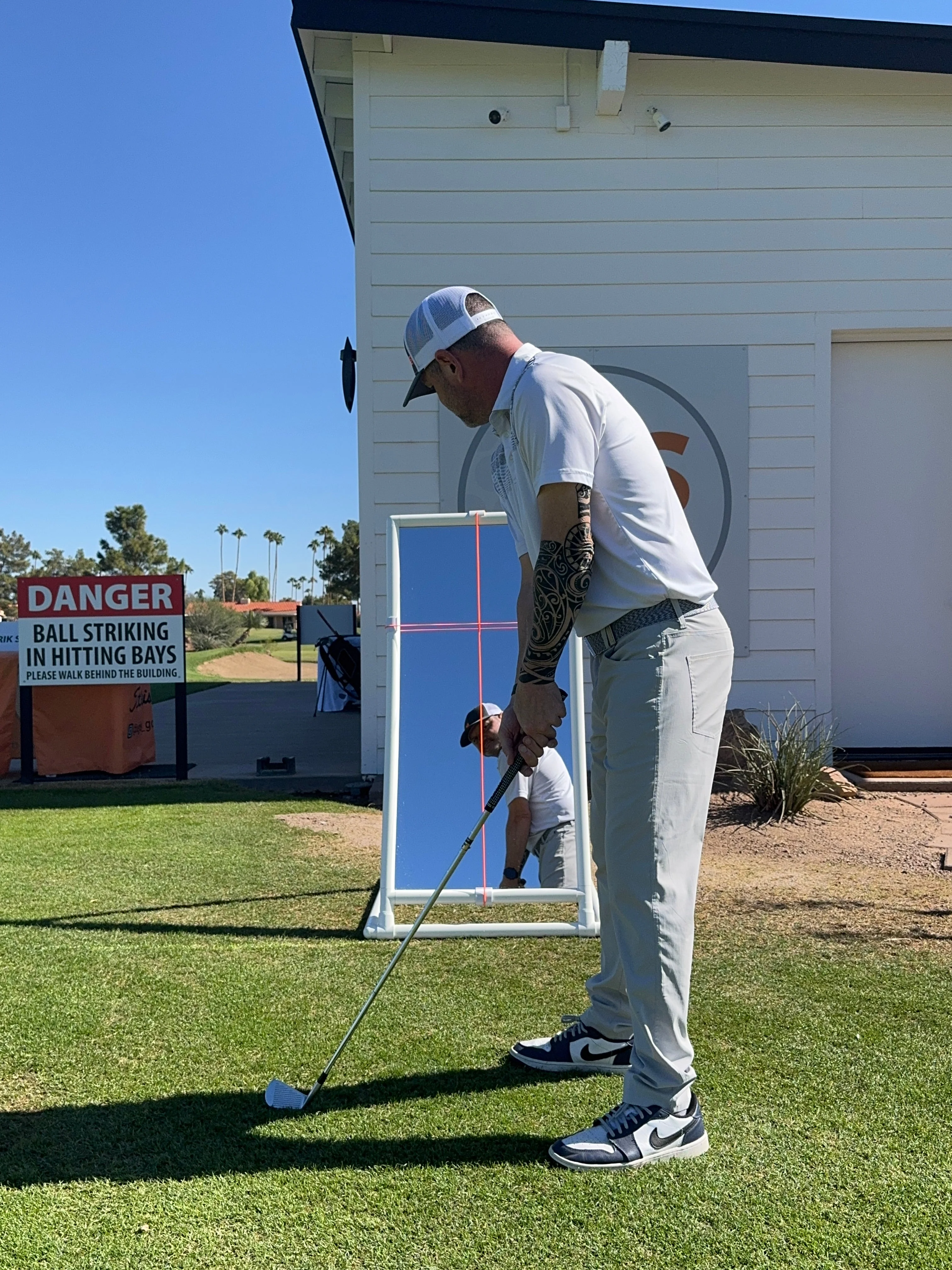 PVC Golf Training Mirror (2'x4') - Full Length Teaching & Training Golf Mirror - Image 4