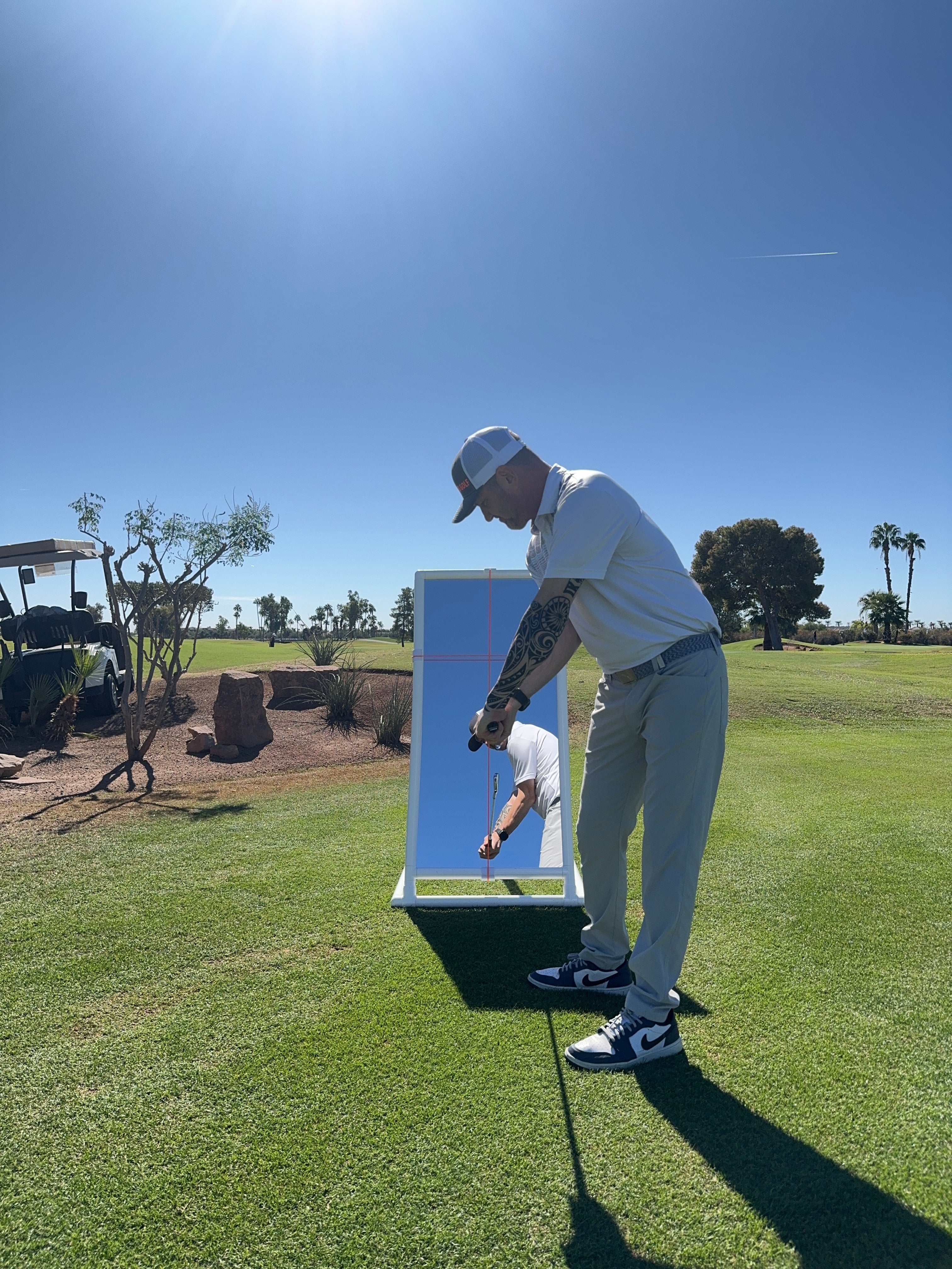 PVC Golf Training Mirror (2'x4') - Full Length Teaching & Training Golf Mirror - Image 5