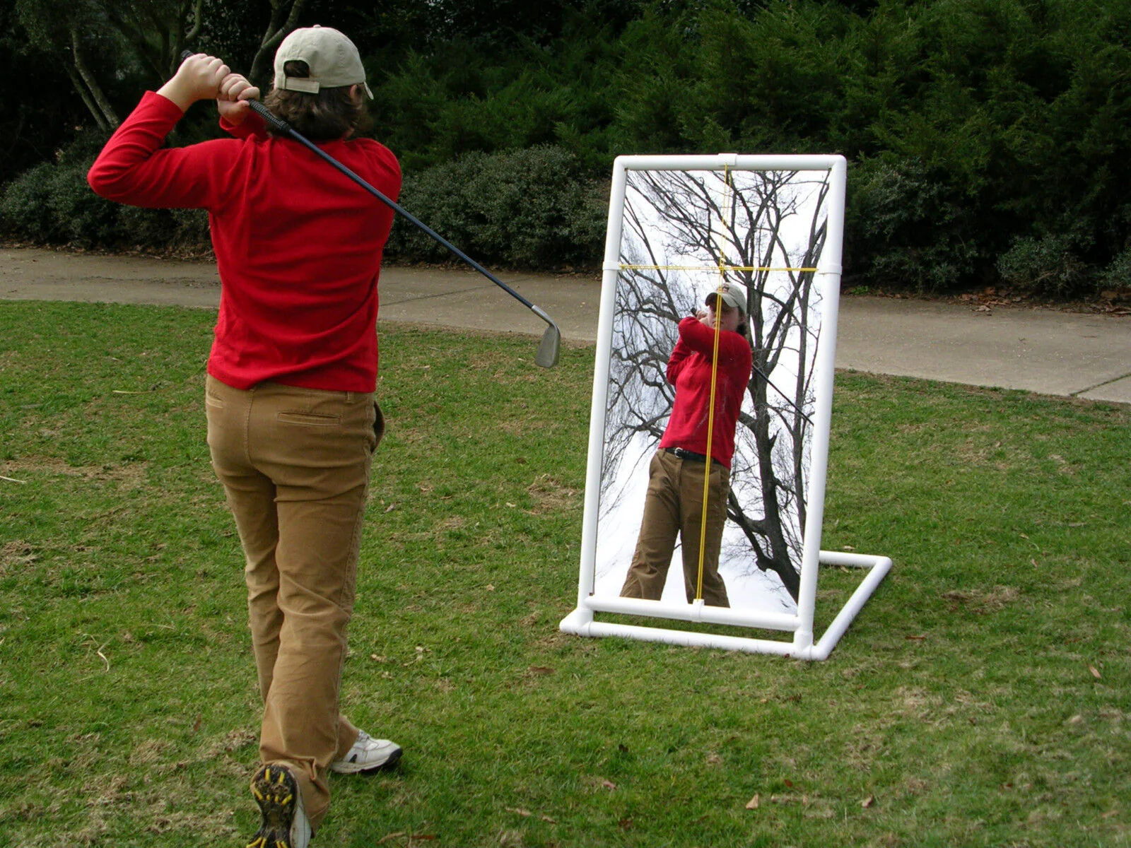 PVC Golf Training Mirror (2'x4') - Full Length Teaching & Training Golf Mirror - Image 6